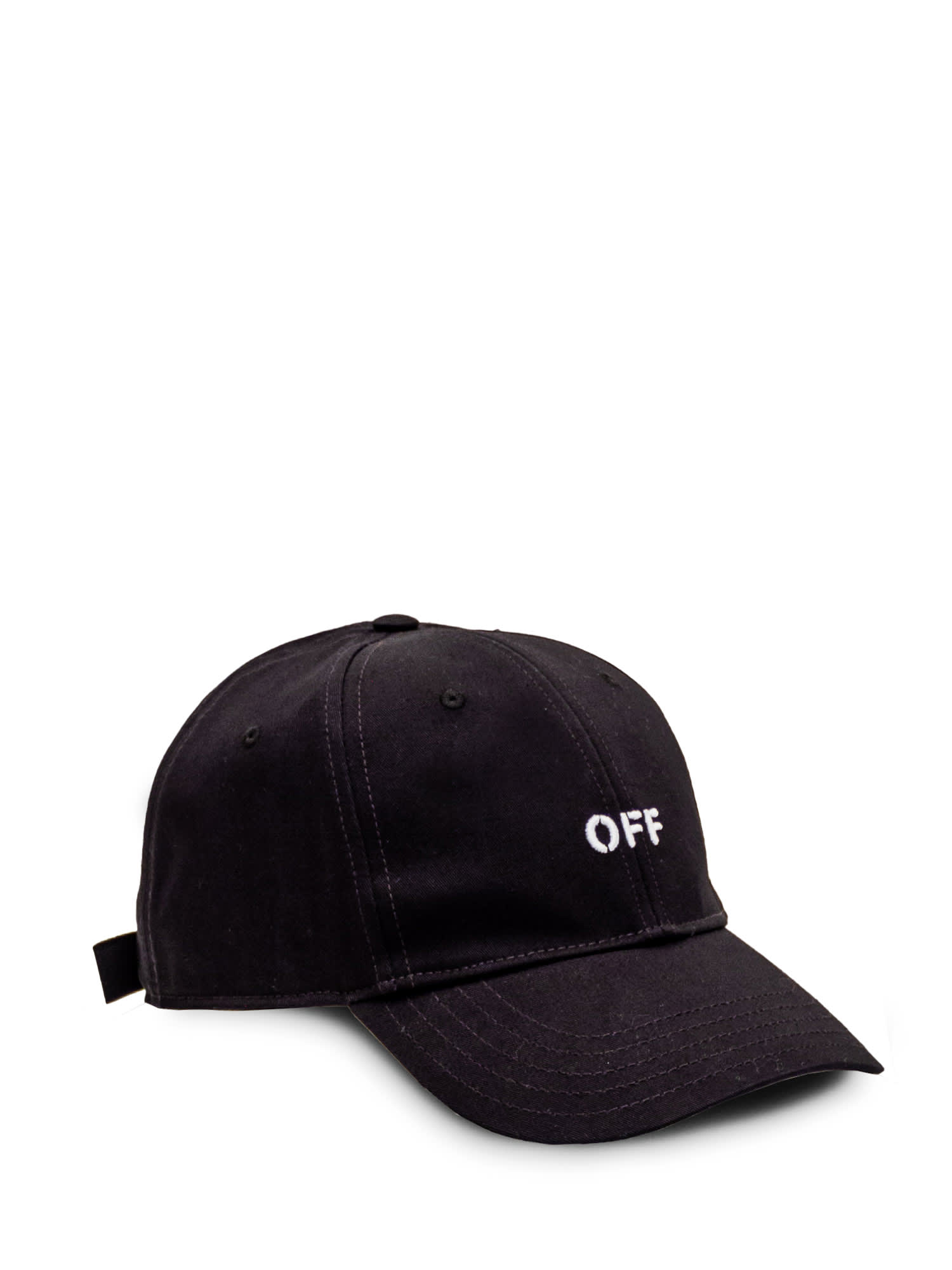 Shop Off-white Logo Cap In Black White