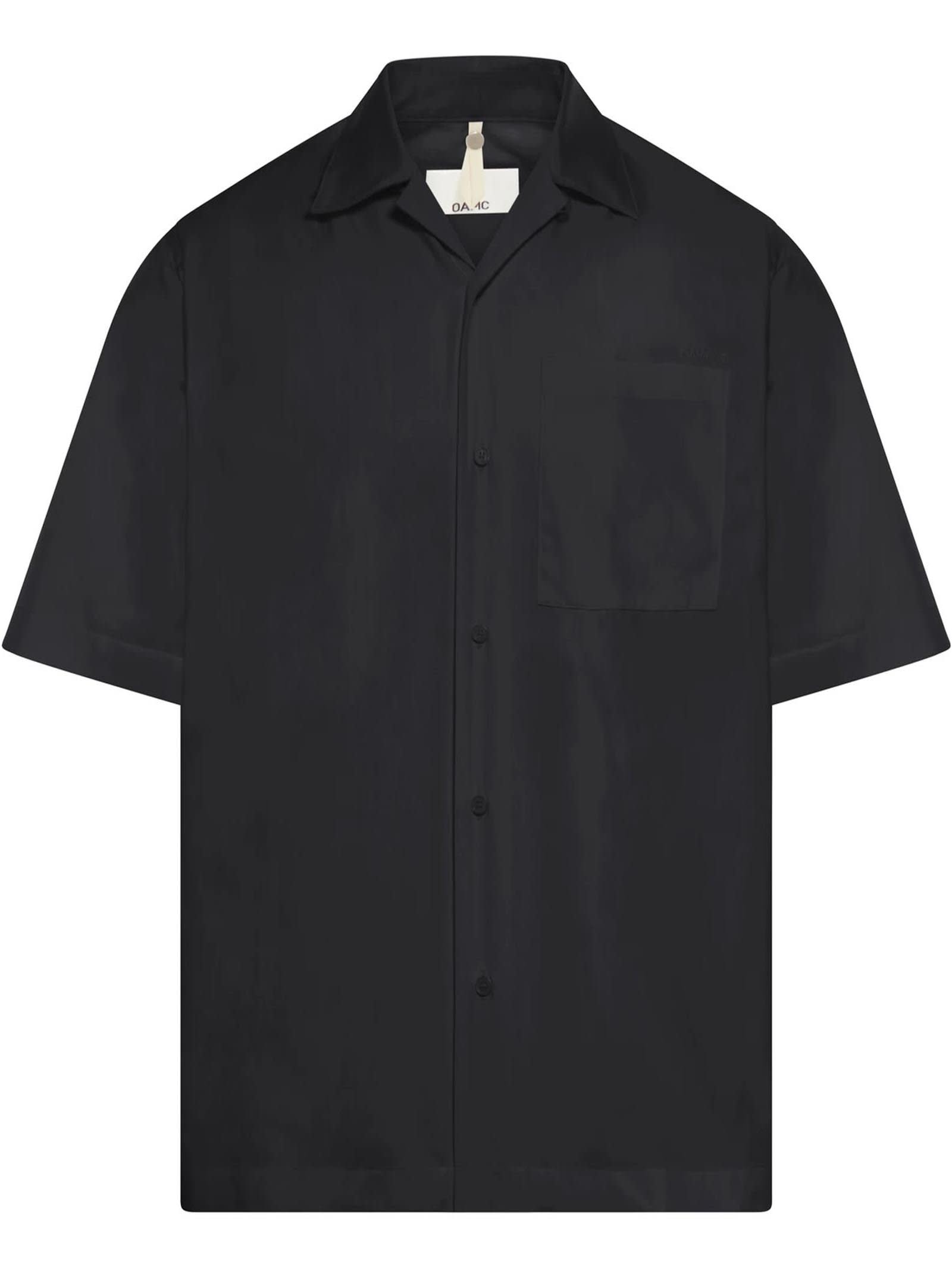 Black Cotton Blend Shirt