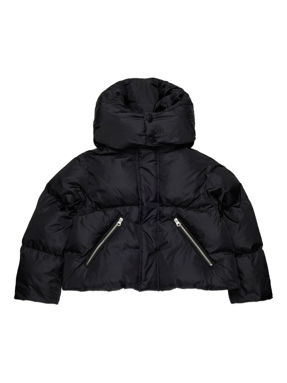 Mm6 Maison Margiela Kids Jacket With Numbers Print In Black