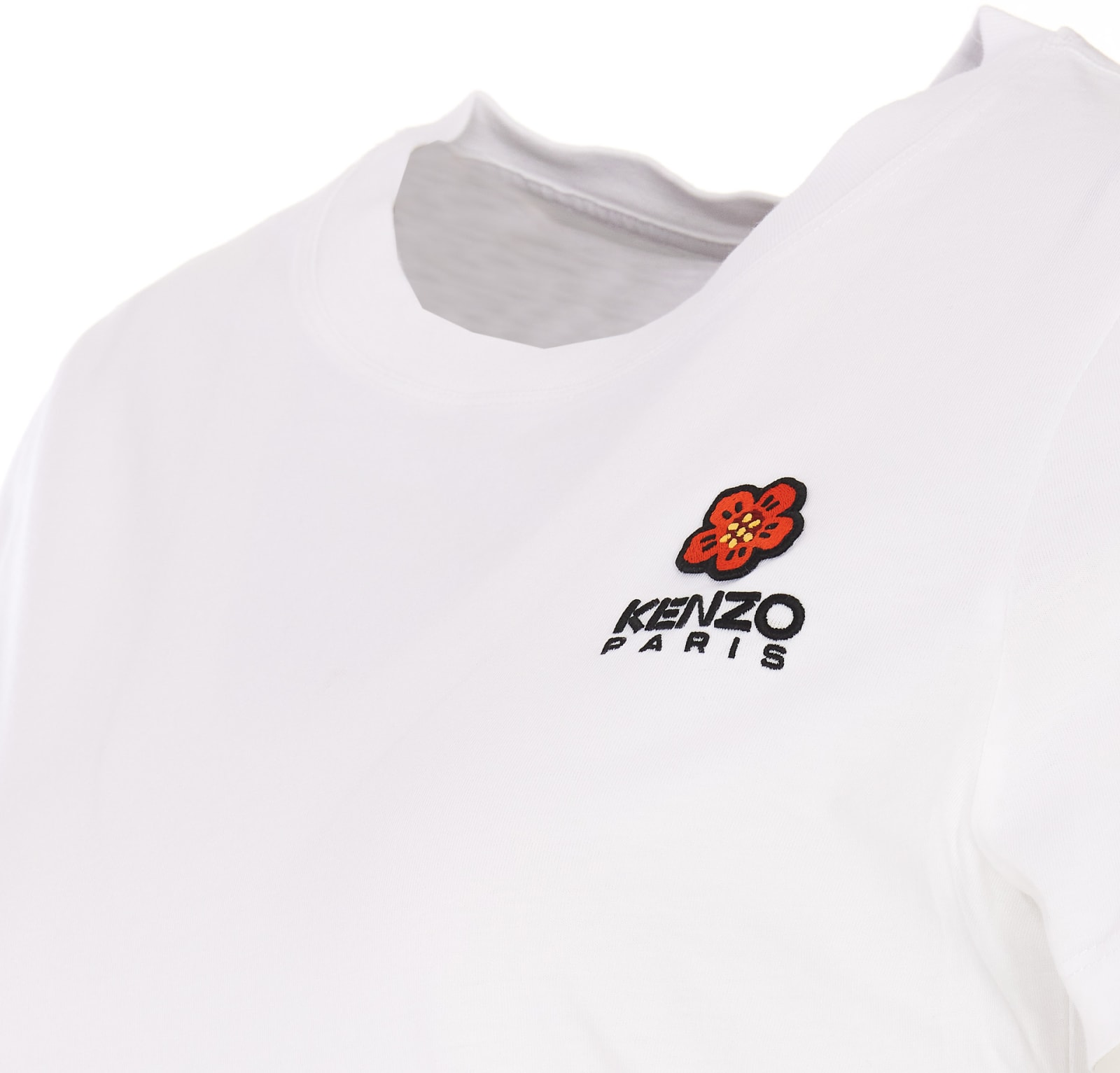Shop Kenzo Boke Flower Logo T-shirt In White