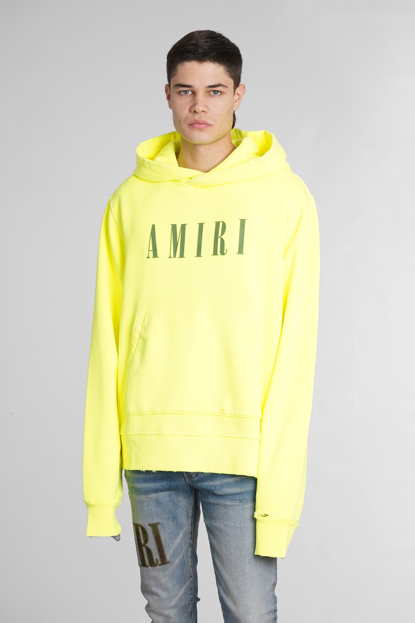 AMIRI Sweatshirt In Yellow Cotton