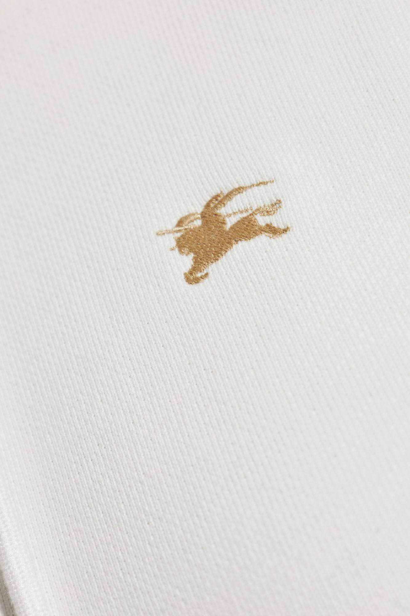 Burberry Sweatshirt With Cross-stitch Ekd In White