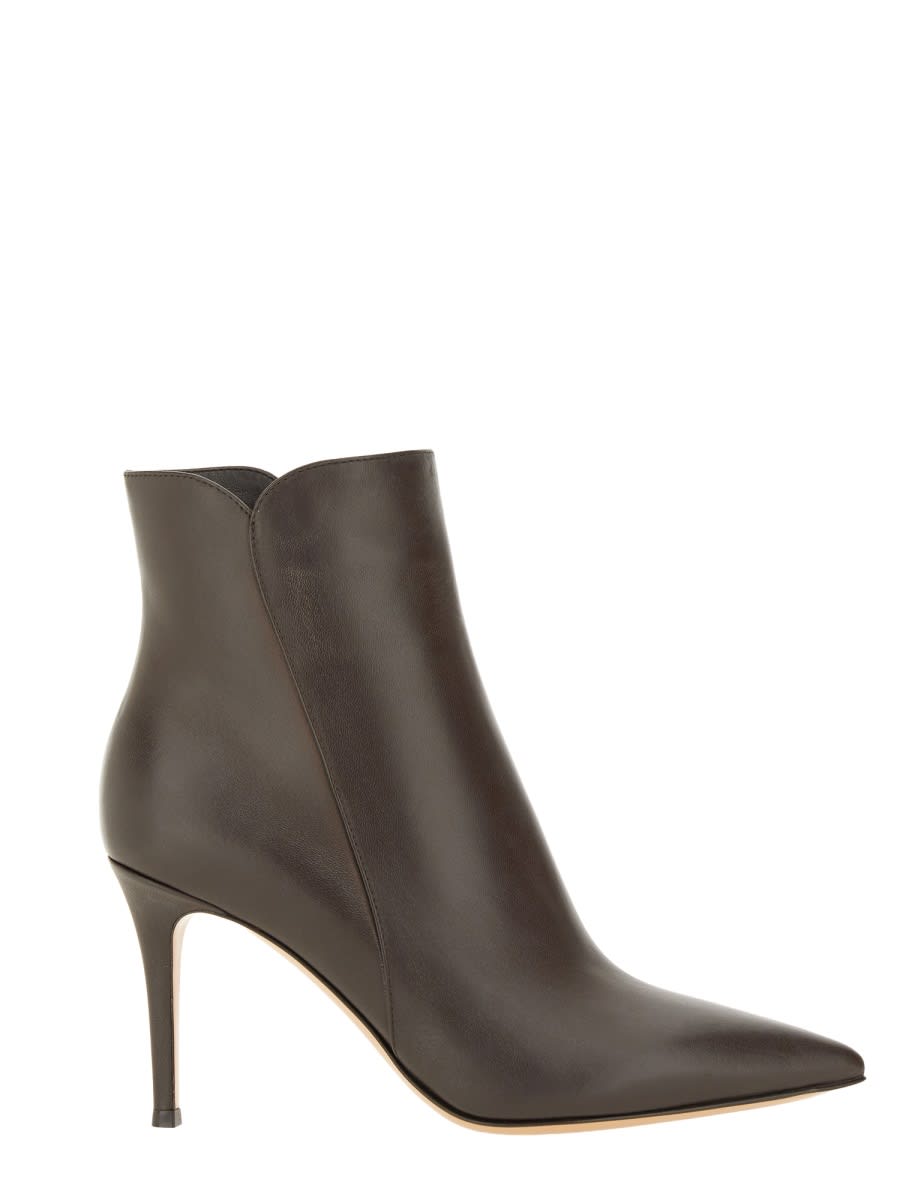 Shop Gianvito Rossi Boot Levy 85 In Brown