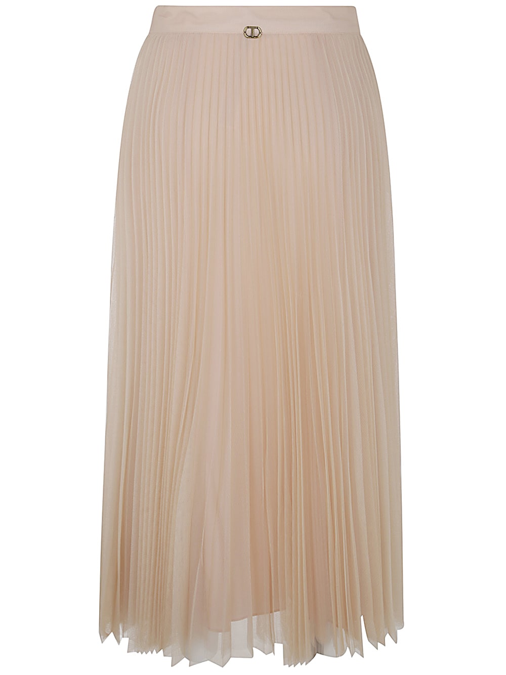 Shop Twinset Skirt In Light Nude