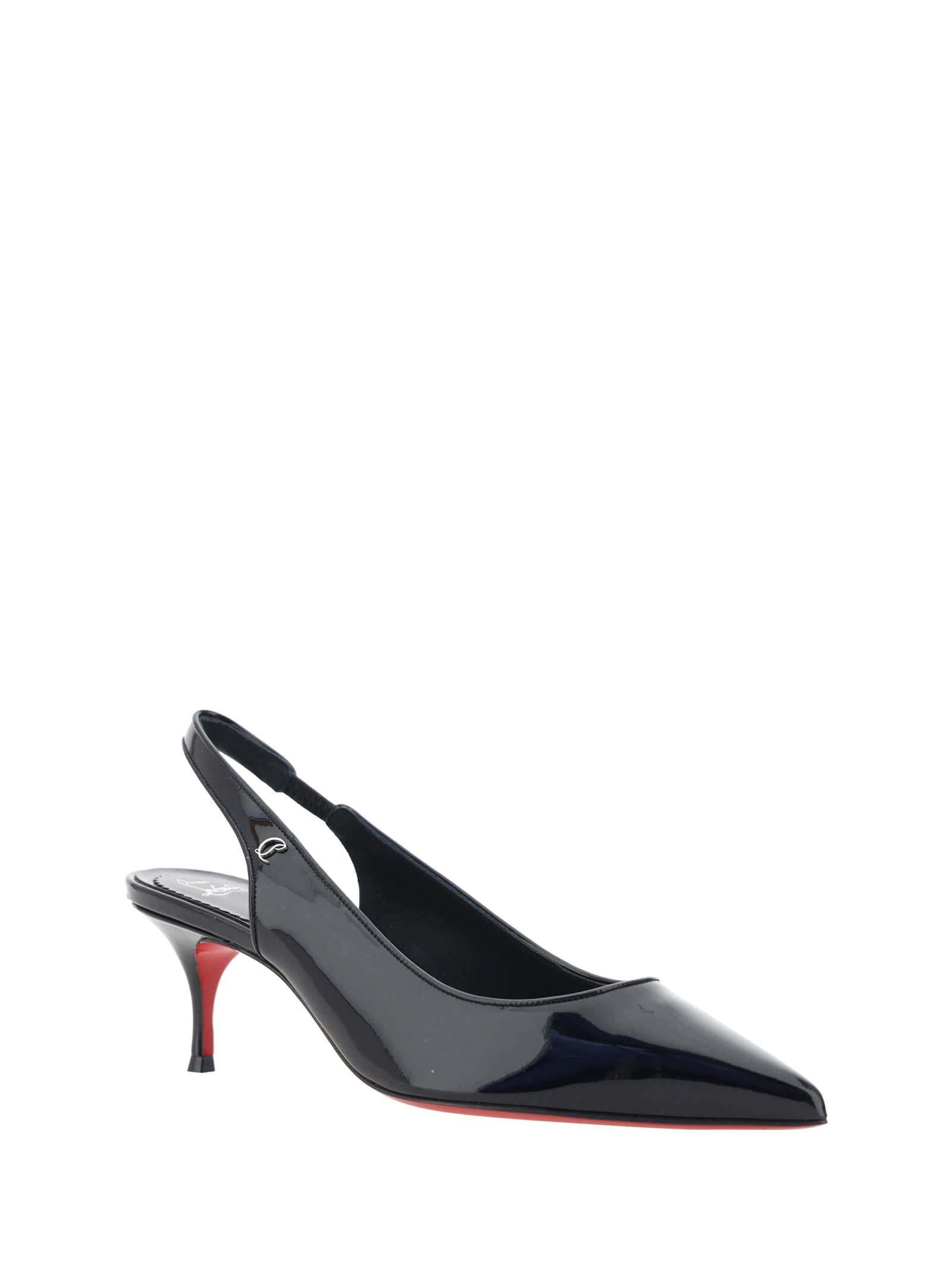 Shop Christian Louboutin Kate Sporty Pumps In Black/lin Black