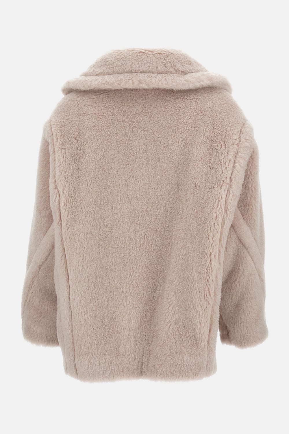 Max Mara Olga Teddy Short Coat In Brown