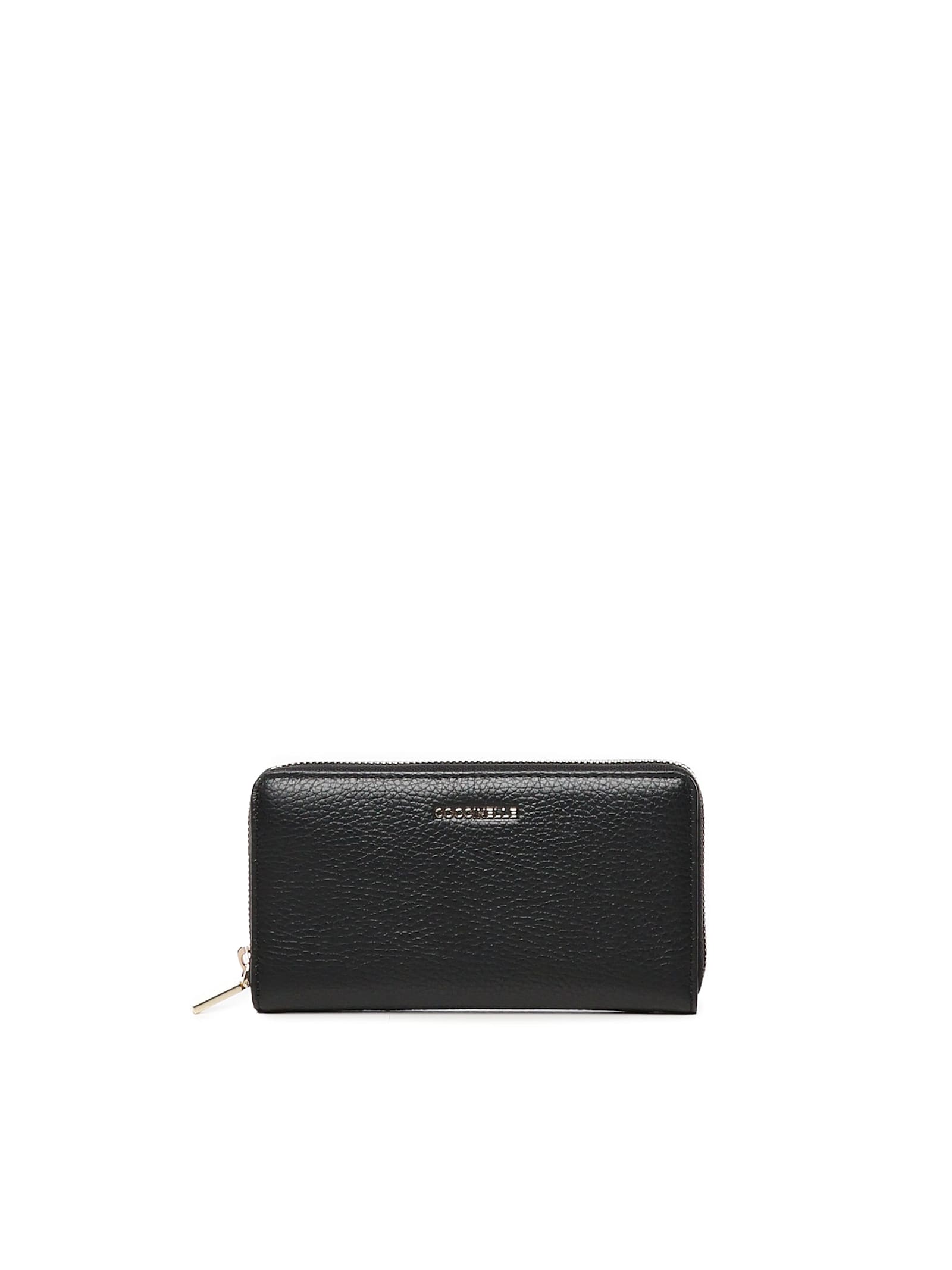 Coccinelle Soft Metallic Wallet In Black