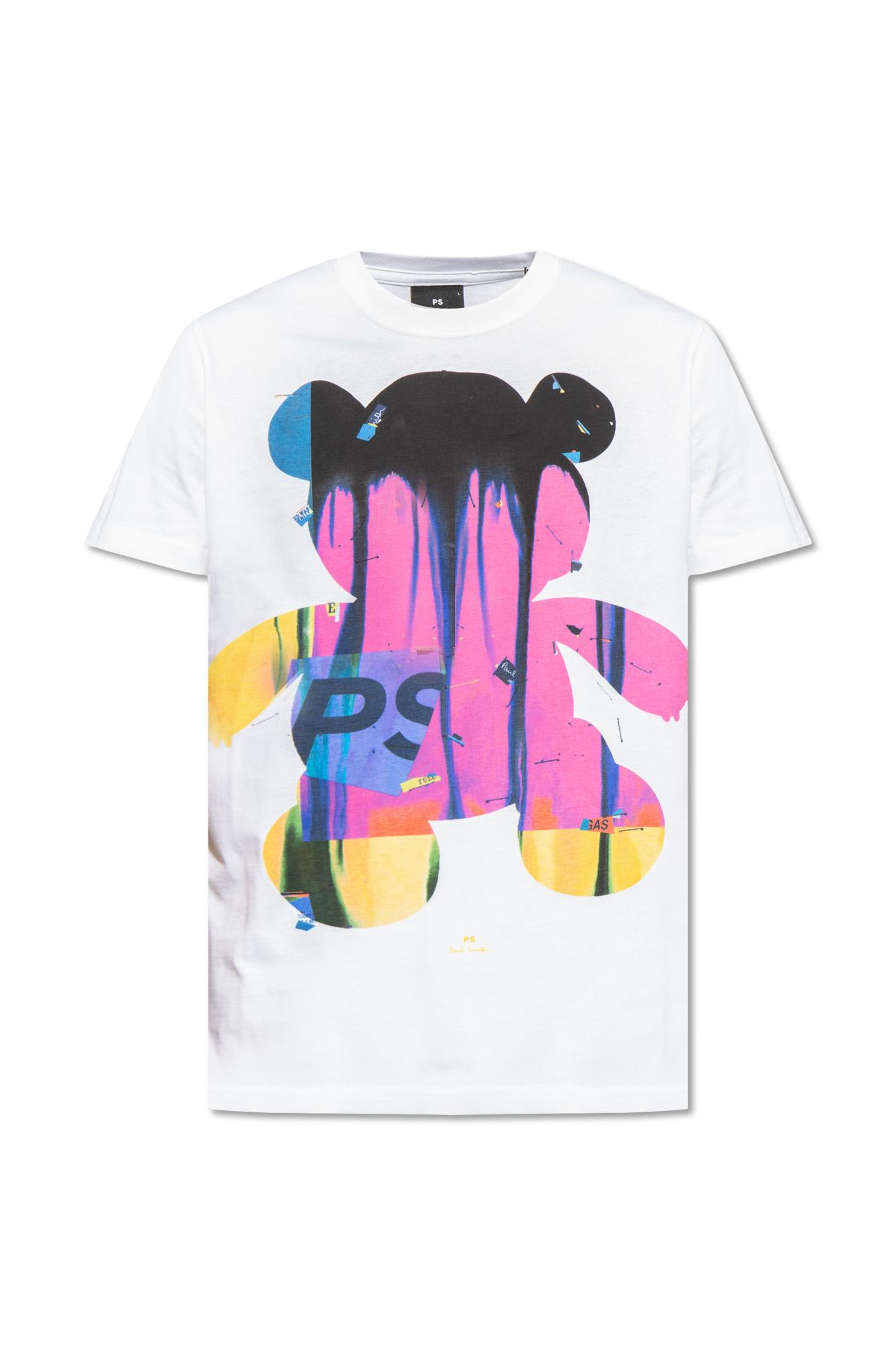 Shop Ps By Paul Smith Ps Paul Smith Printed T-shirt T-shirt In White