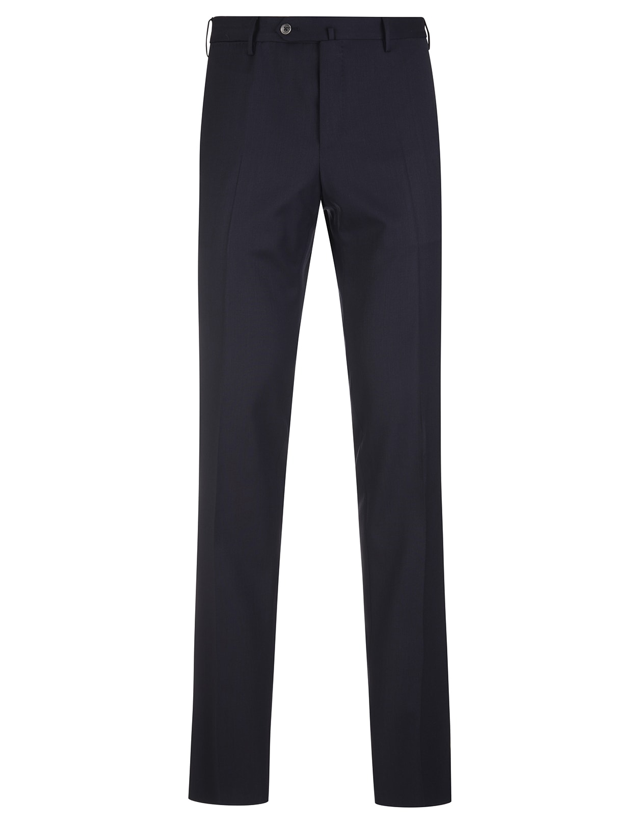PT01 Man Slim Fit Tailored Trousers In Navy Blue Wool Blend