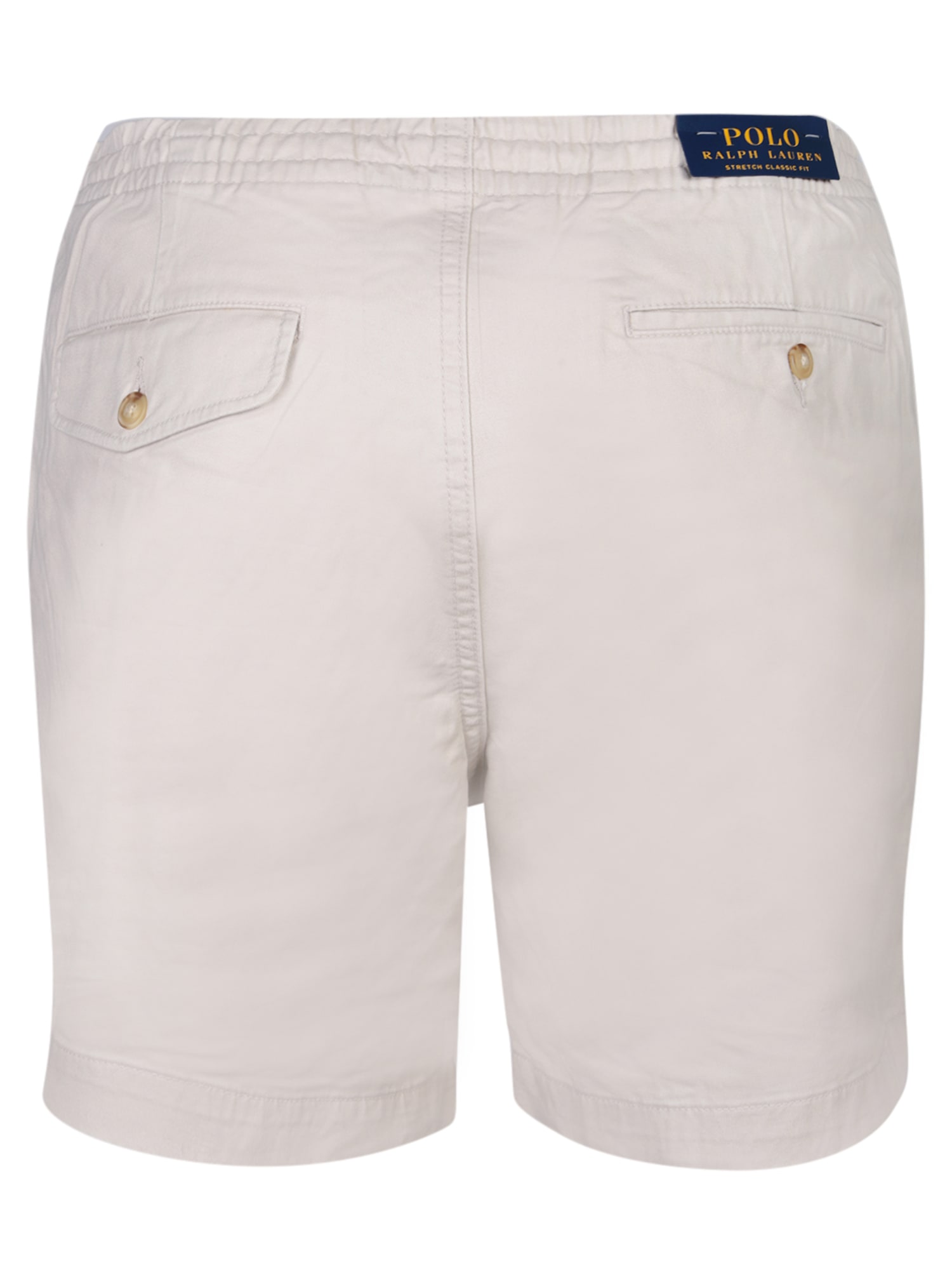 Shop Polo Ralph Lauren Beige Cotton Bermuda Shorts