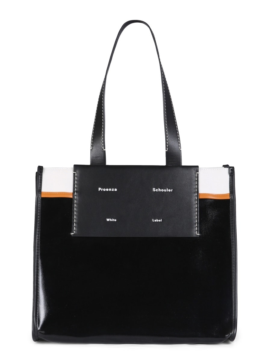 Shop Proenza Schouler White Label Morris Tote Bag In Black