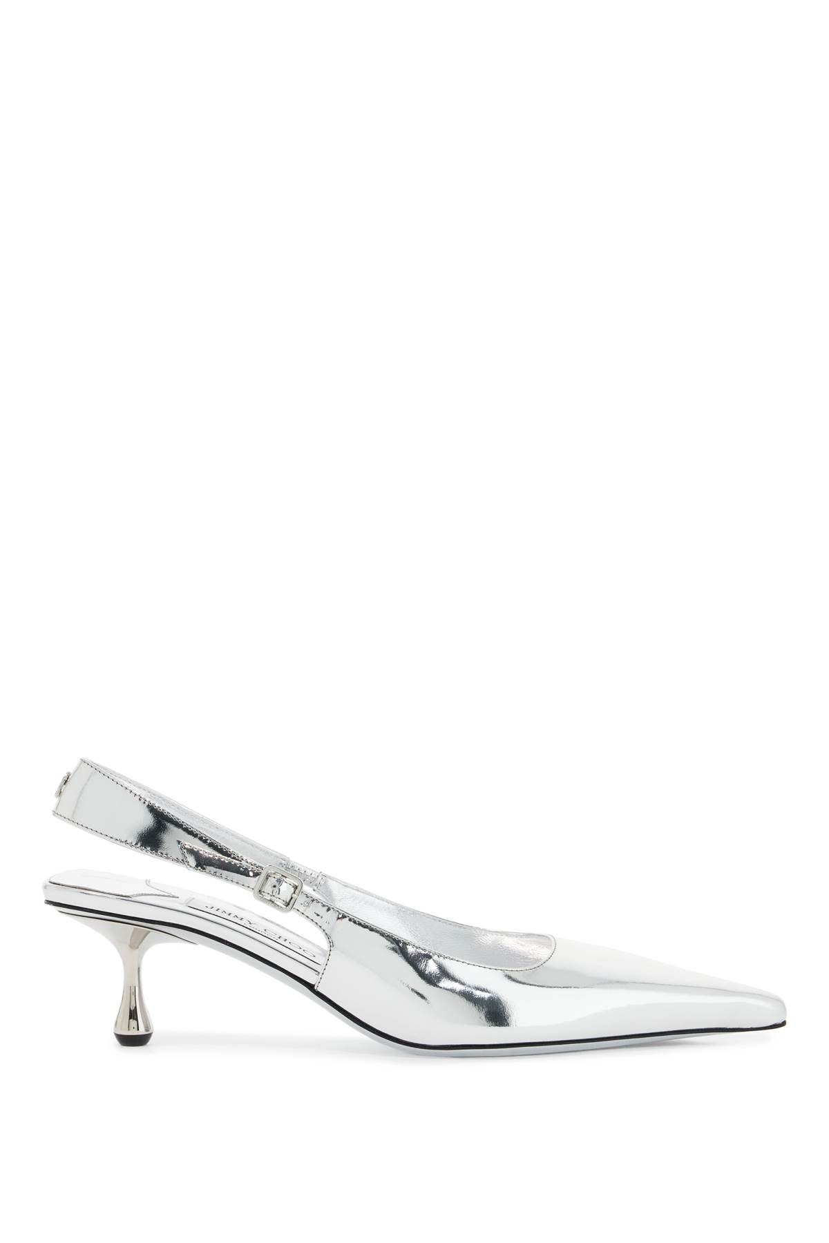 Shop Jimmy Choo Slingback Dã©collet In Silver (silver)