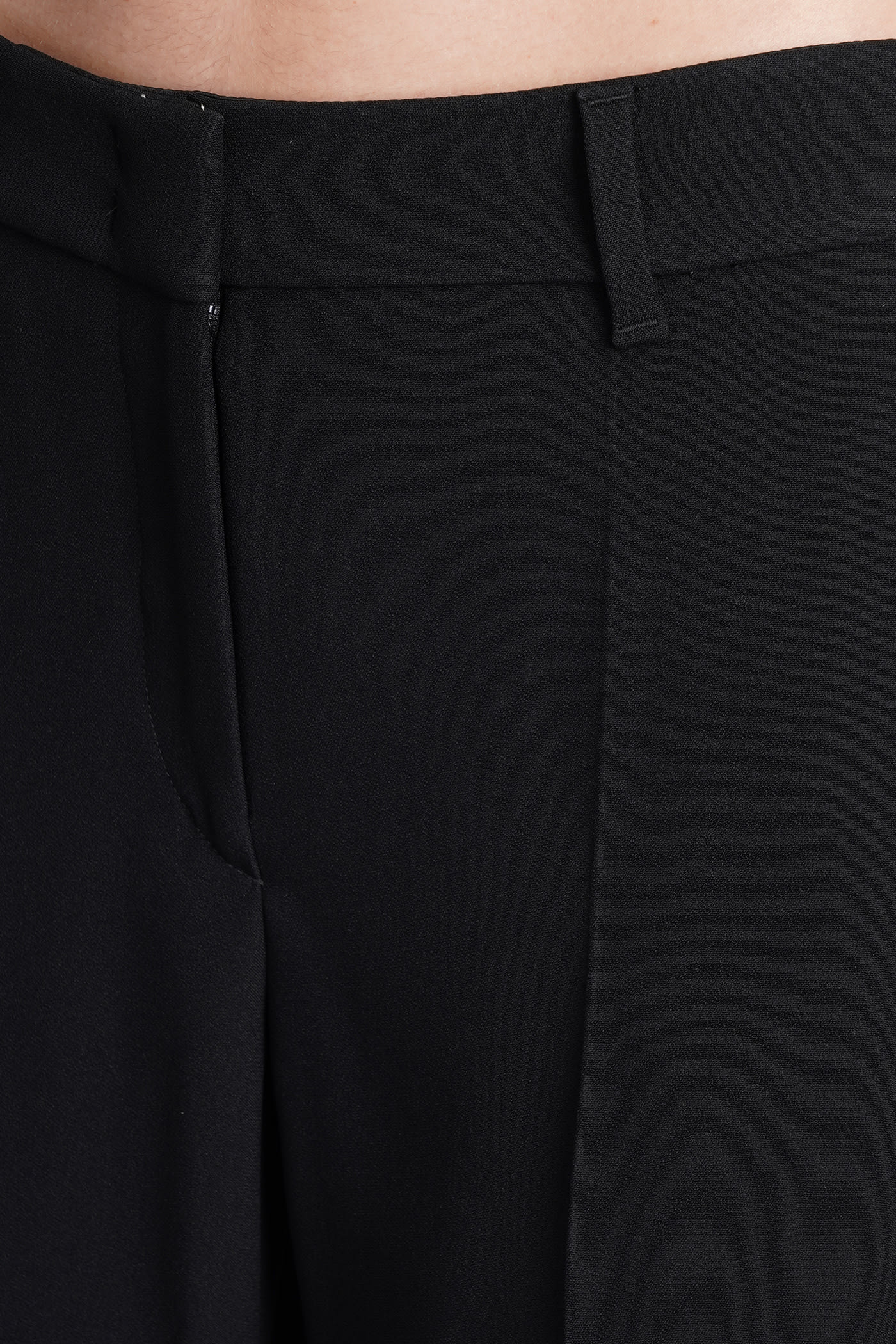 Shop Emporio Armani Pants In Black Viscose In Nero