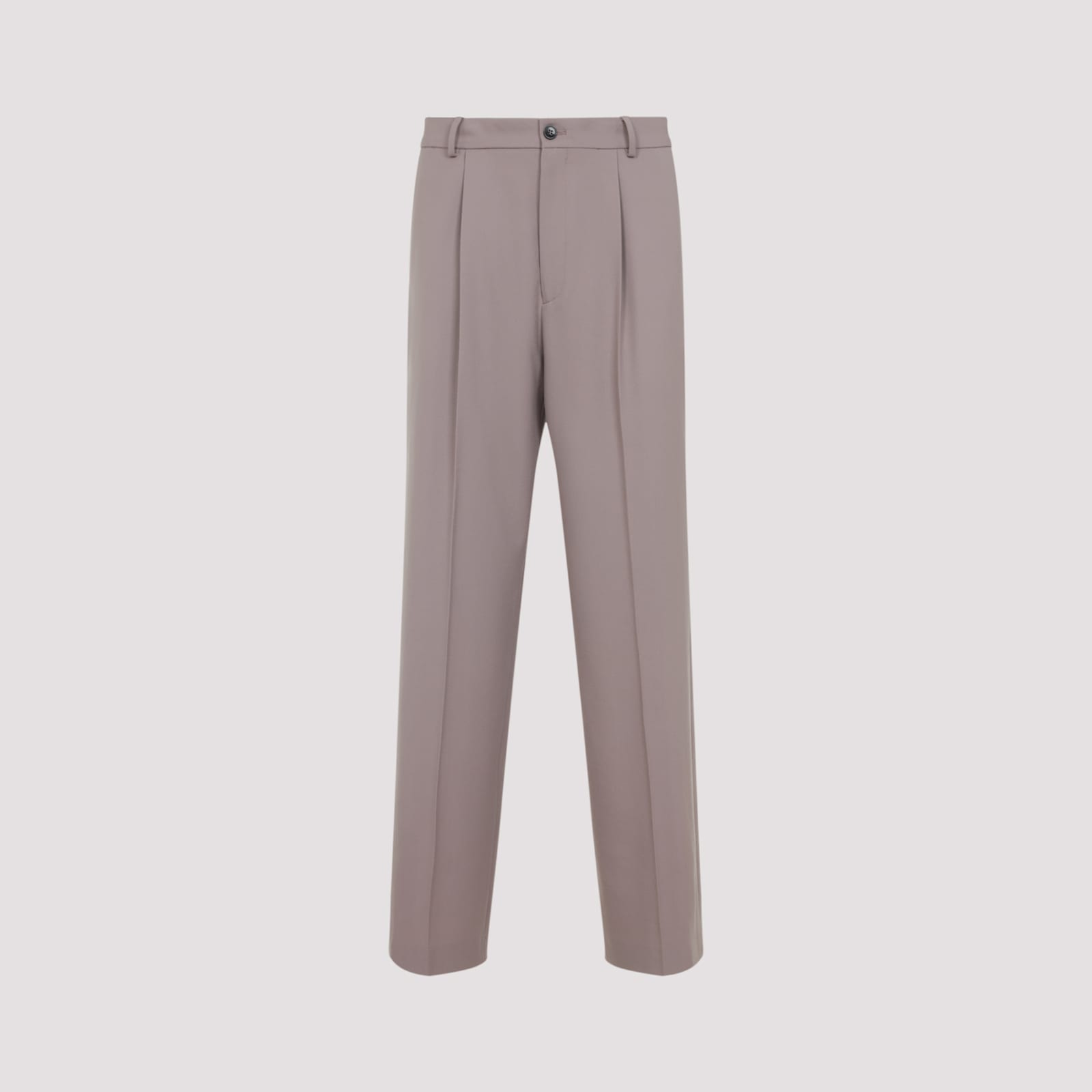 Dries Van Noten Straight-leg Trousers With Clean Front Pleat In Pink