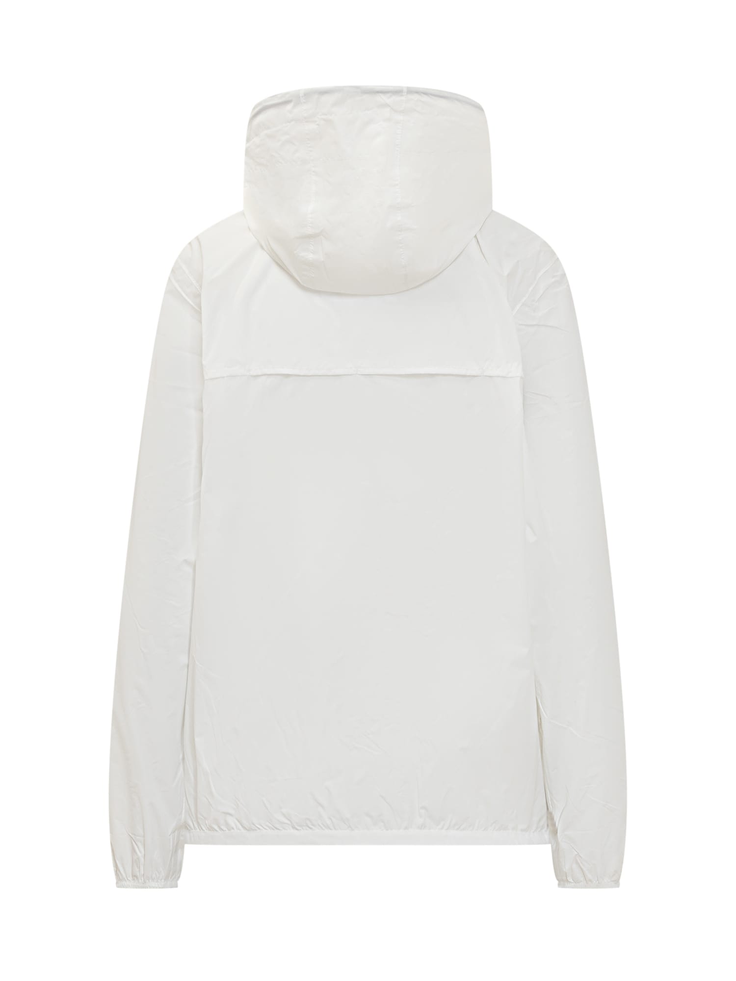 K-way Le Vrai 3.0 Claude Hooded Nylon Jacket In White