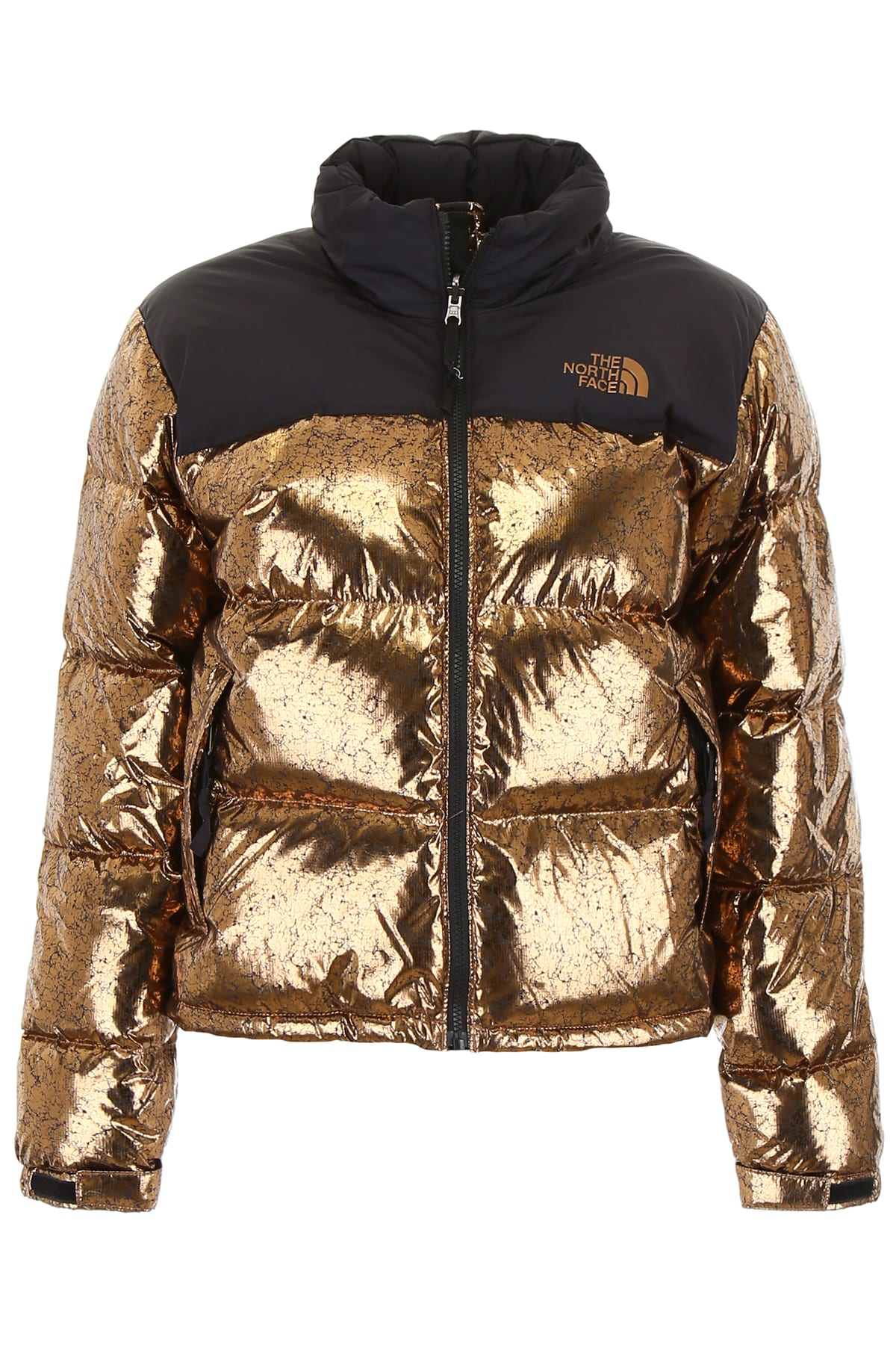 north face metallic copper jacket