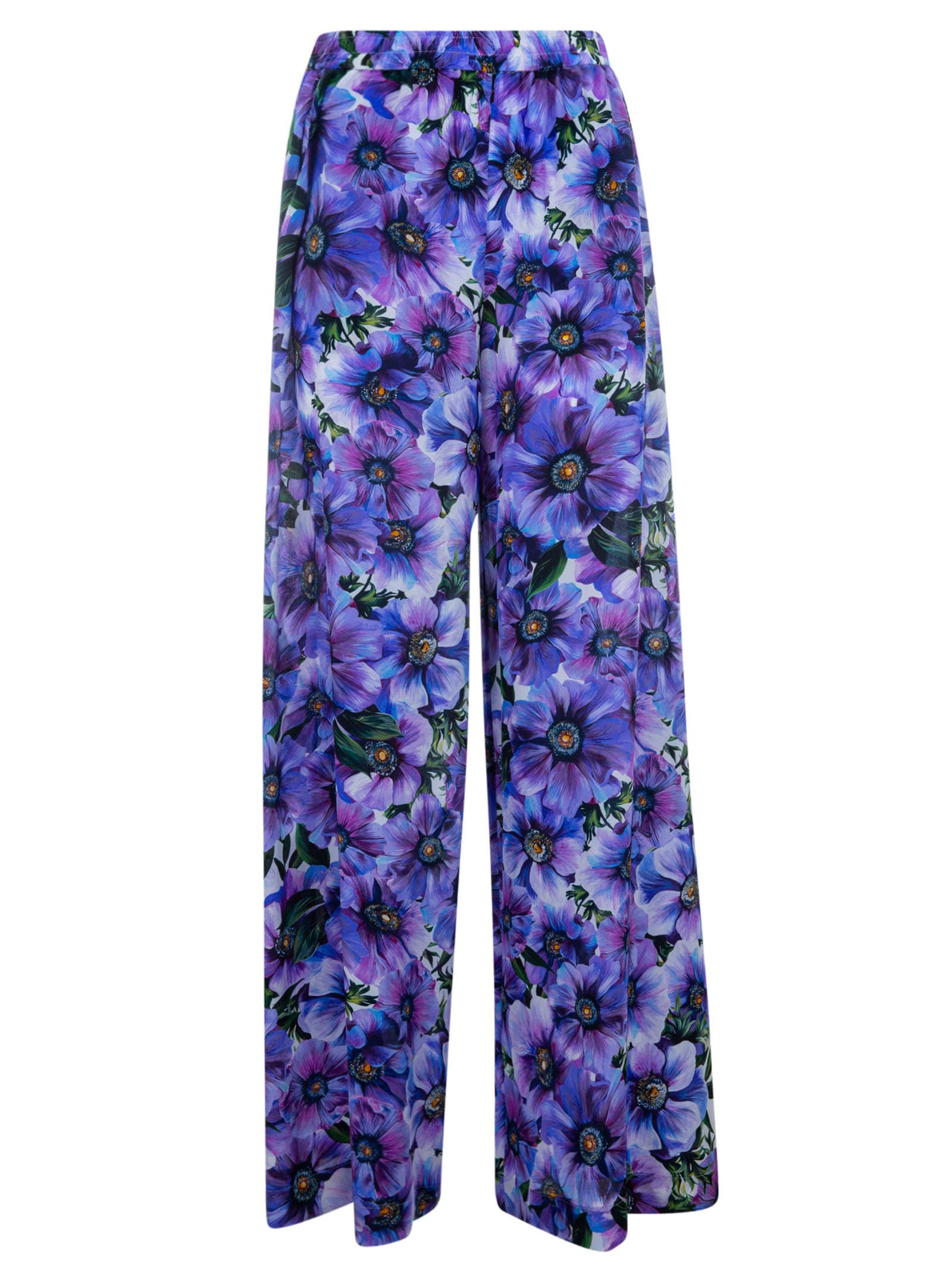 DOLCE & GABBANA ALL-OVER FLORAL PRINTED TROUSERS,11270453