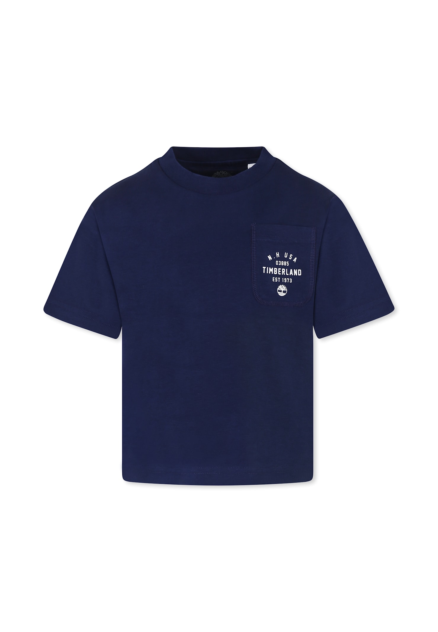 Timberland Blue T-shirt For Boy With Logo In Blue