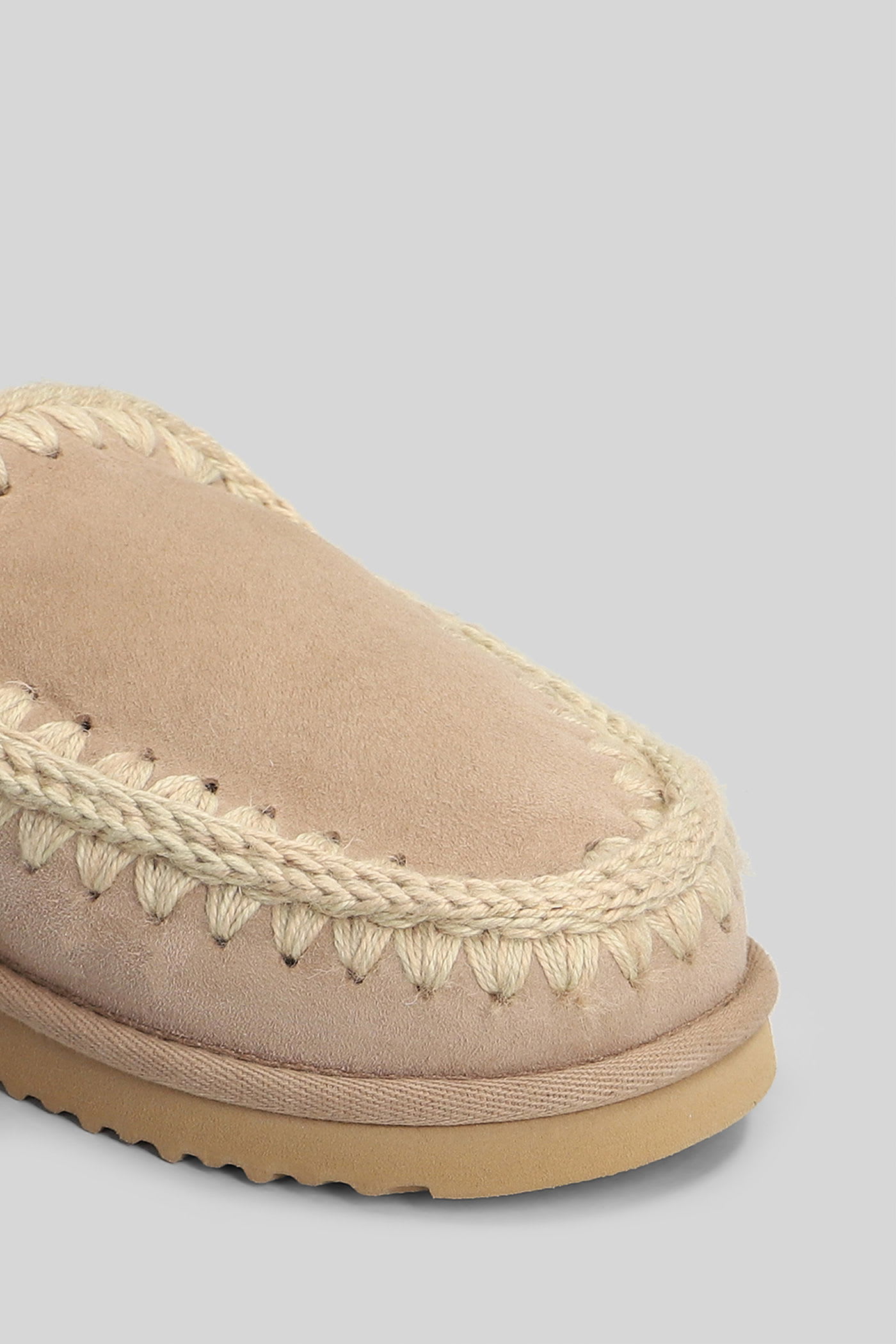 Mou Eskimo Slipper Slipper-mule In Camel Suede In Brown