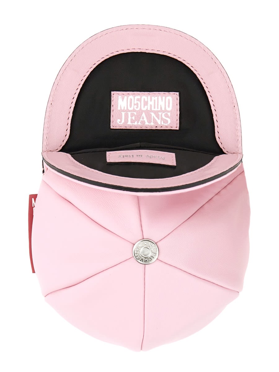 Shop M05ch1n0 Jeans Mini Bag In Pink