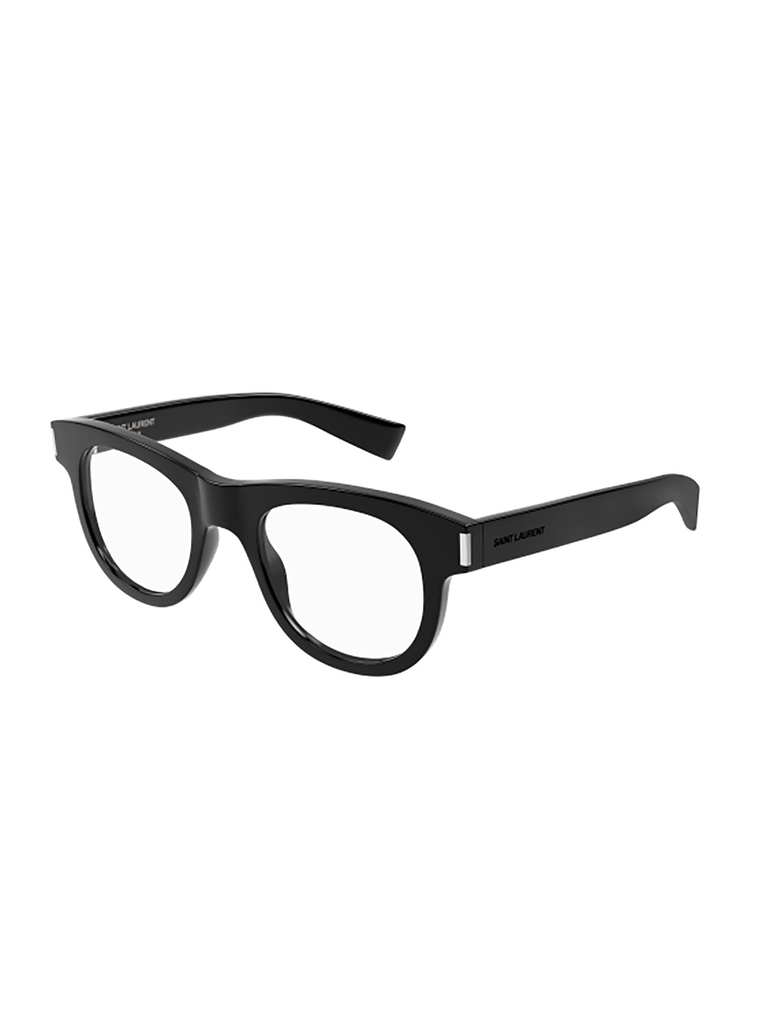Shop Saint Laurent Sl 571 Opt Eyewear In Black Black Transpare