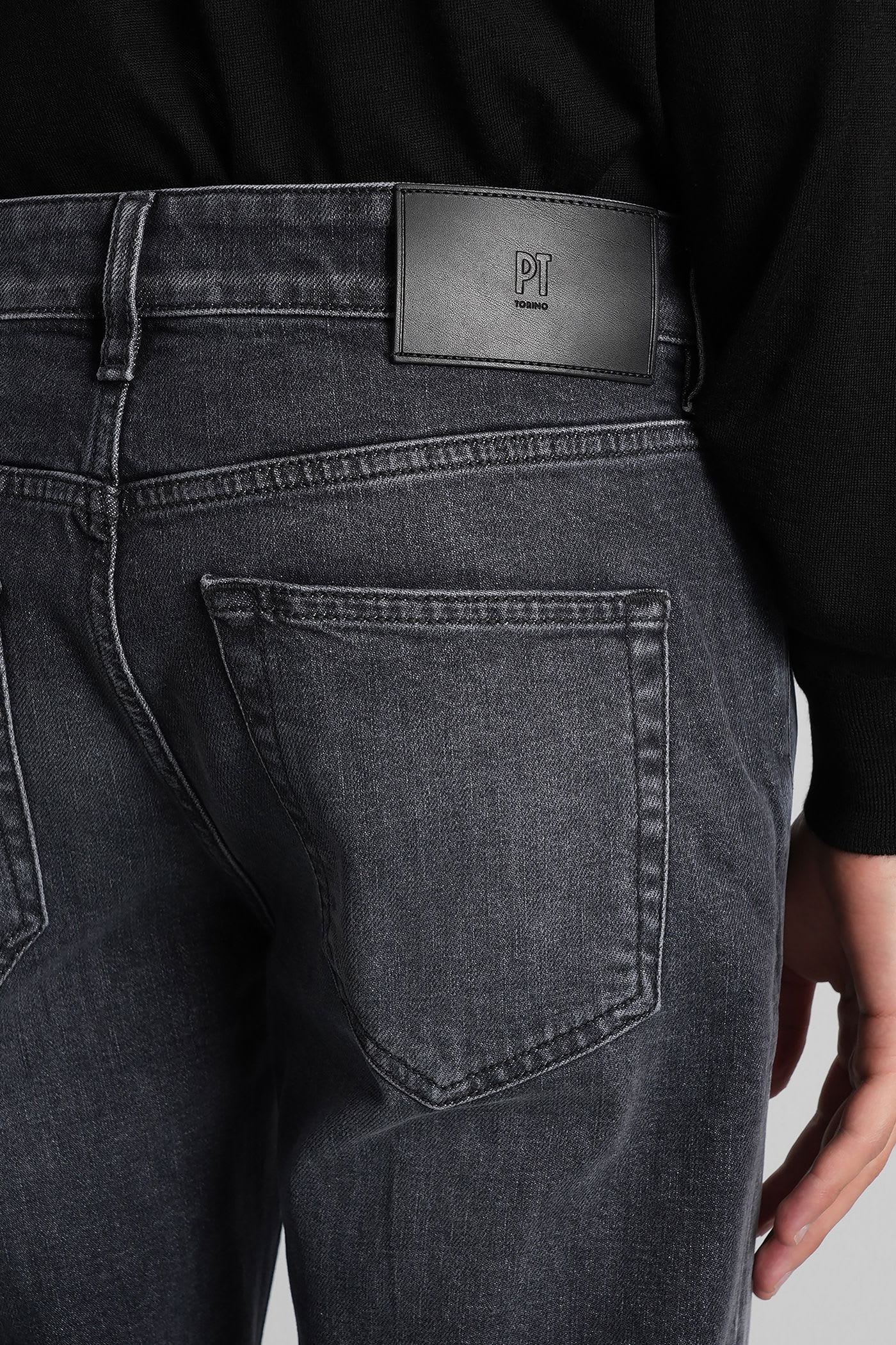 Pt Torino Ca2430 Jeans In Black Denim In Black