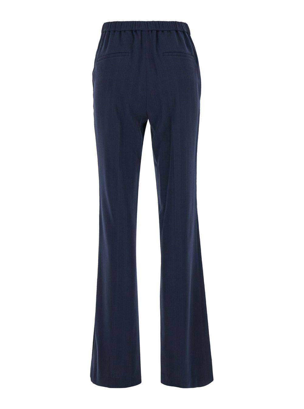 Shop Theory Treeca Mid-rise Trousers In Blue