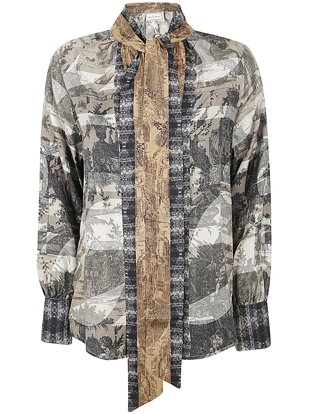 Shop Pierre-louis Mascia Aloe S Longsleeves Shirt In Multi