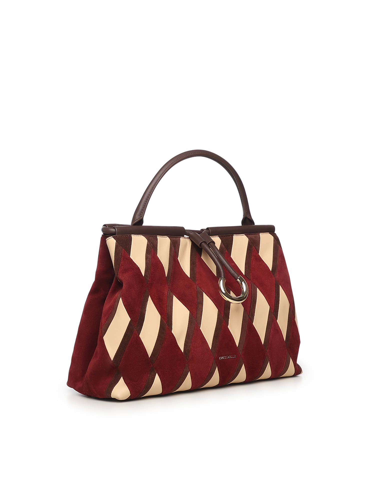 Coccinelle Diamond-pattern Leather Shoulder Bag