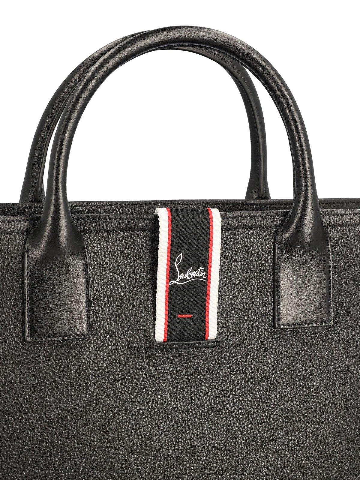 Shop Christian Louboutin Nastroloubi F.a.v. Tote Bag In Black/multi/black