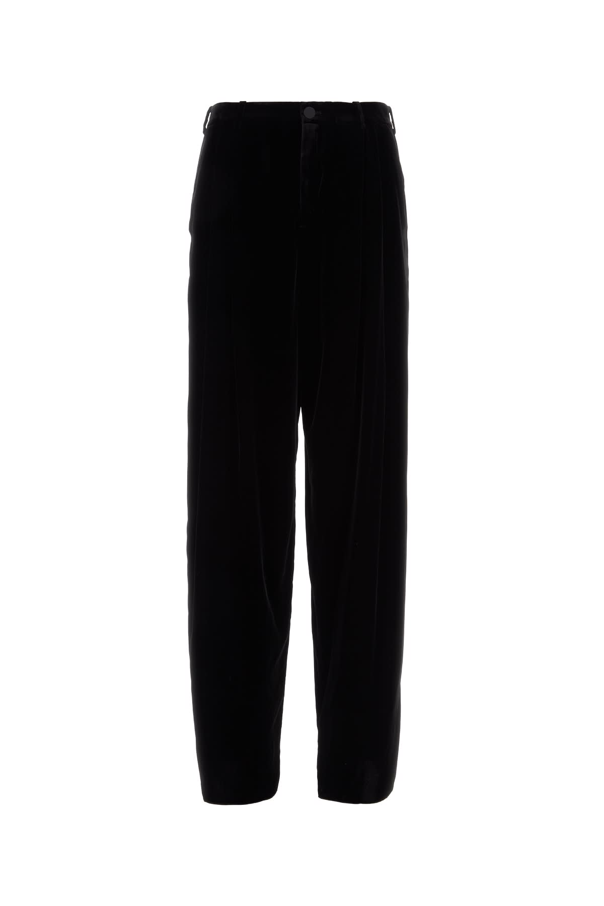 Shop Saint Laurent Pantalone In Noir