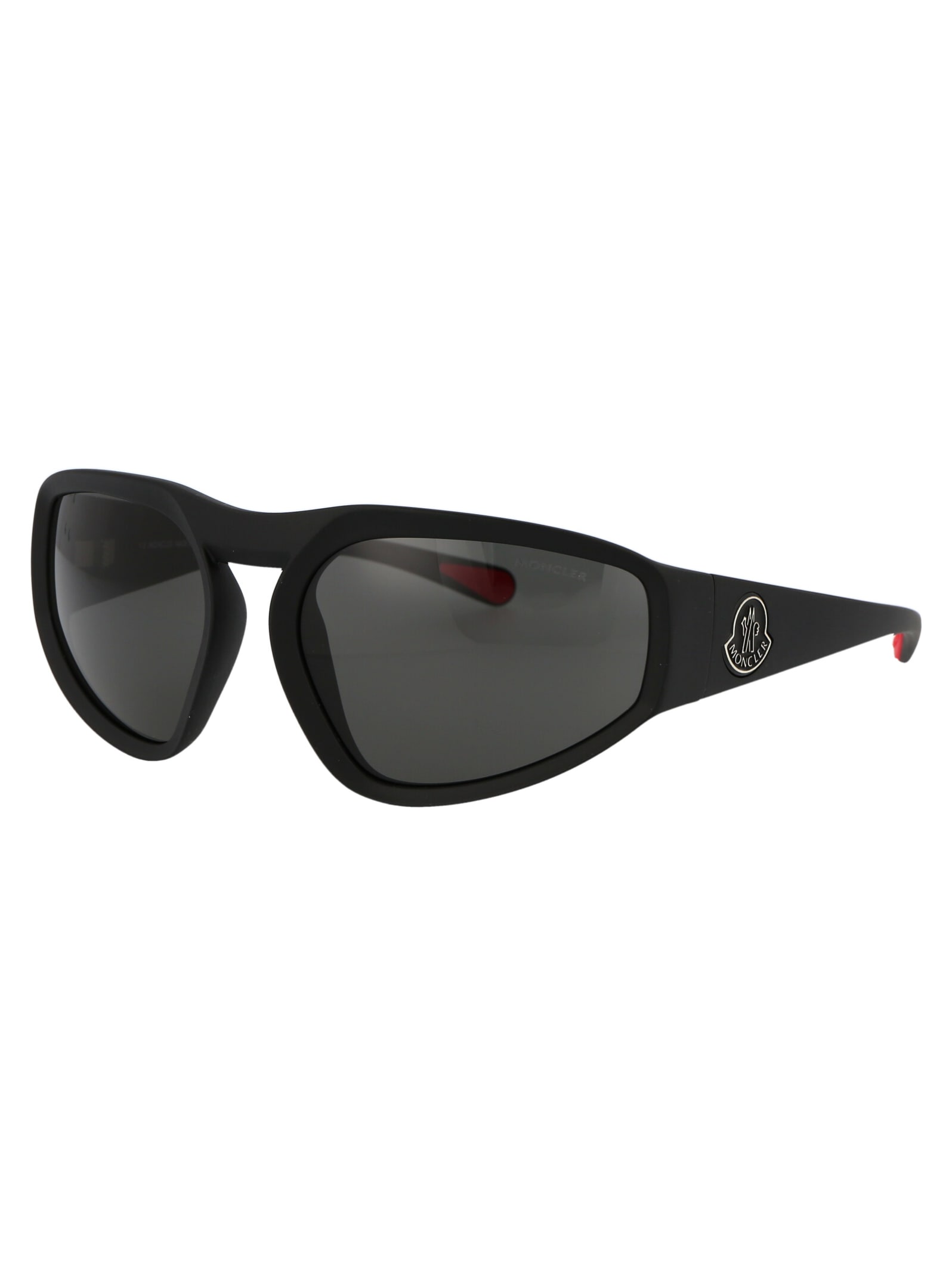 Shop Moncler Ml0248 Sunglasses In 02a Matte Black