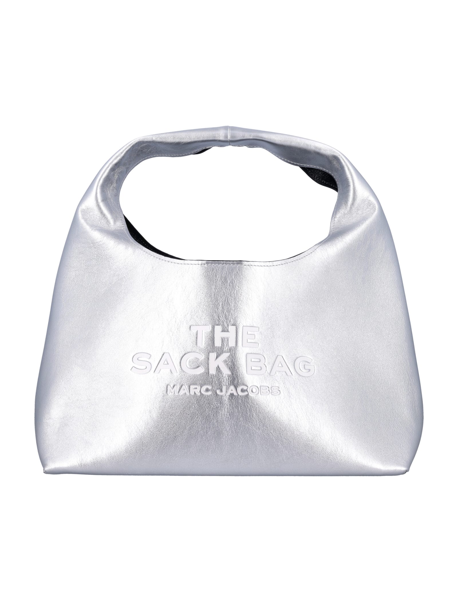 Shop Marc Jacobs The Sack Bag Metallic In Silver