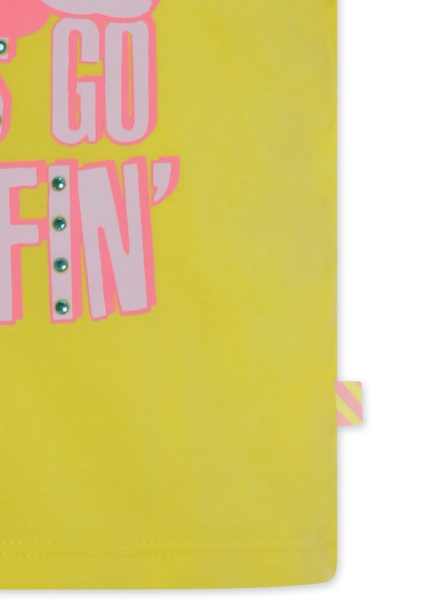 Billieblush Yellow Tank Top For Girl With Minnie In Yellow