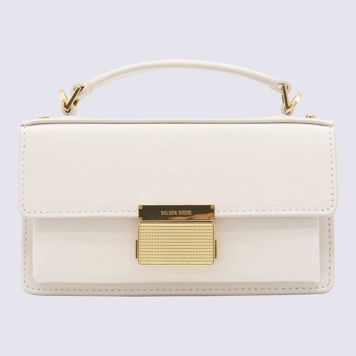 Shop Golden Goose White Leather Crossbody Bag