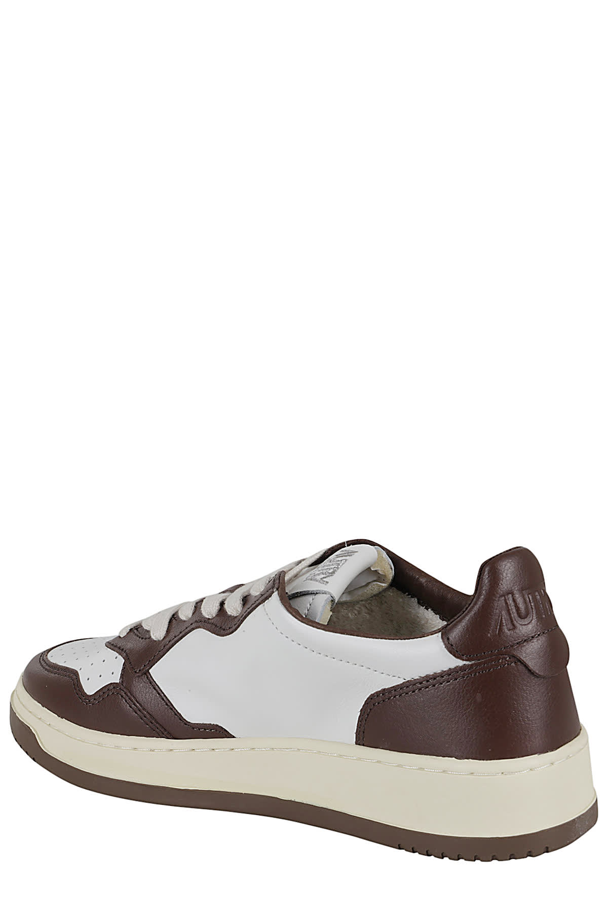 Shop Autry Medalist Low Man In Wht Chestnut