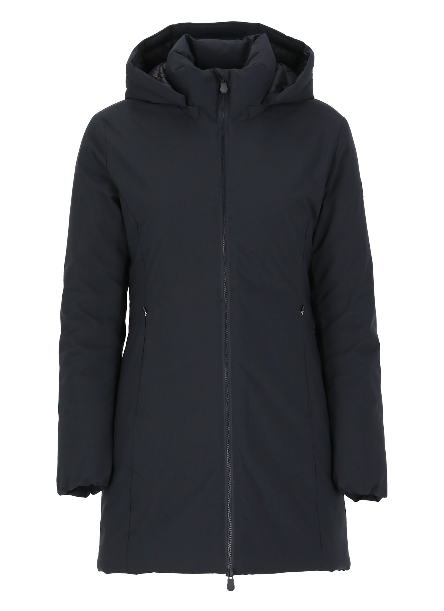 Shop Save The Duck Rachel Long Padded Jacket In Blue