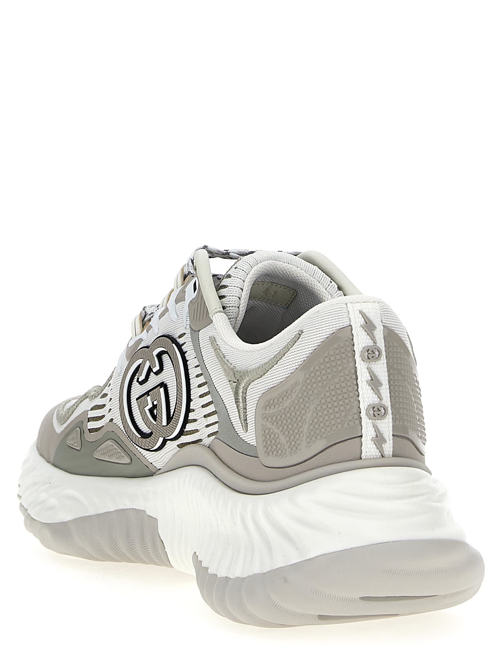 Shop Gucci Ripple Sneakers In White