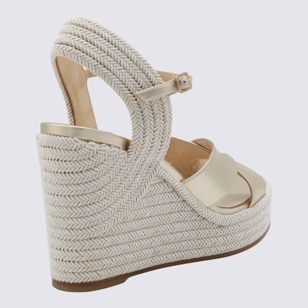 Shop Jimmy Choo Beige Sandals In Champagne