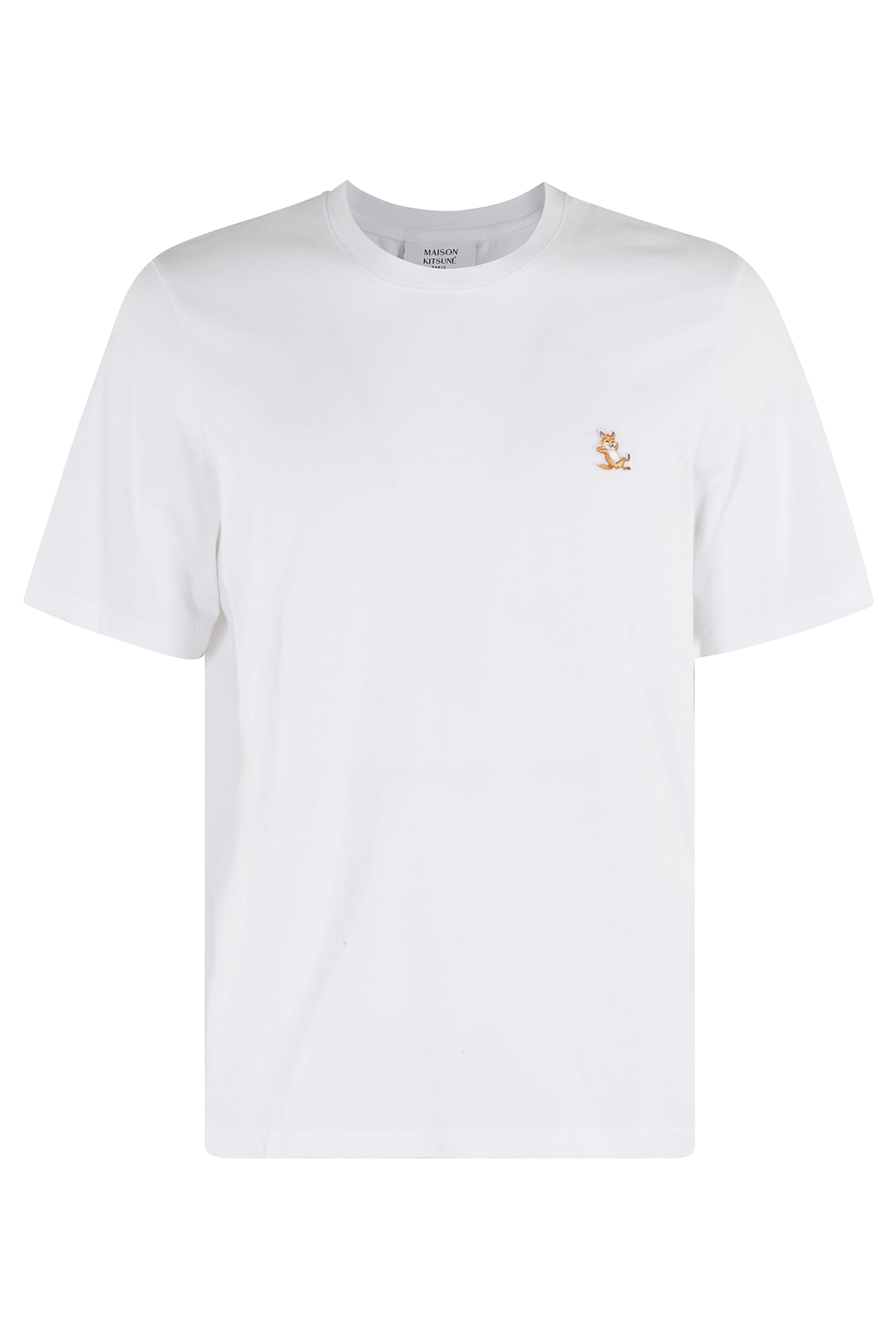 Maison Kitsuné T-shirt Regolare Con Patch Chillax Fox