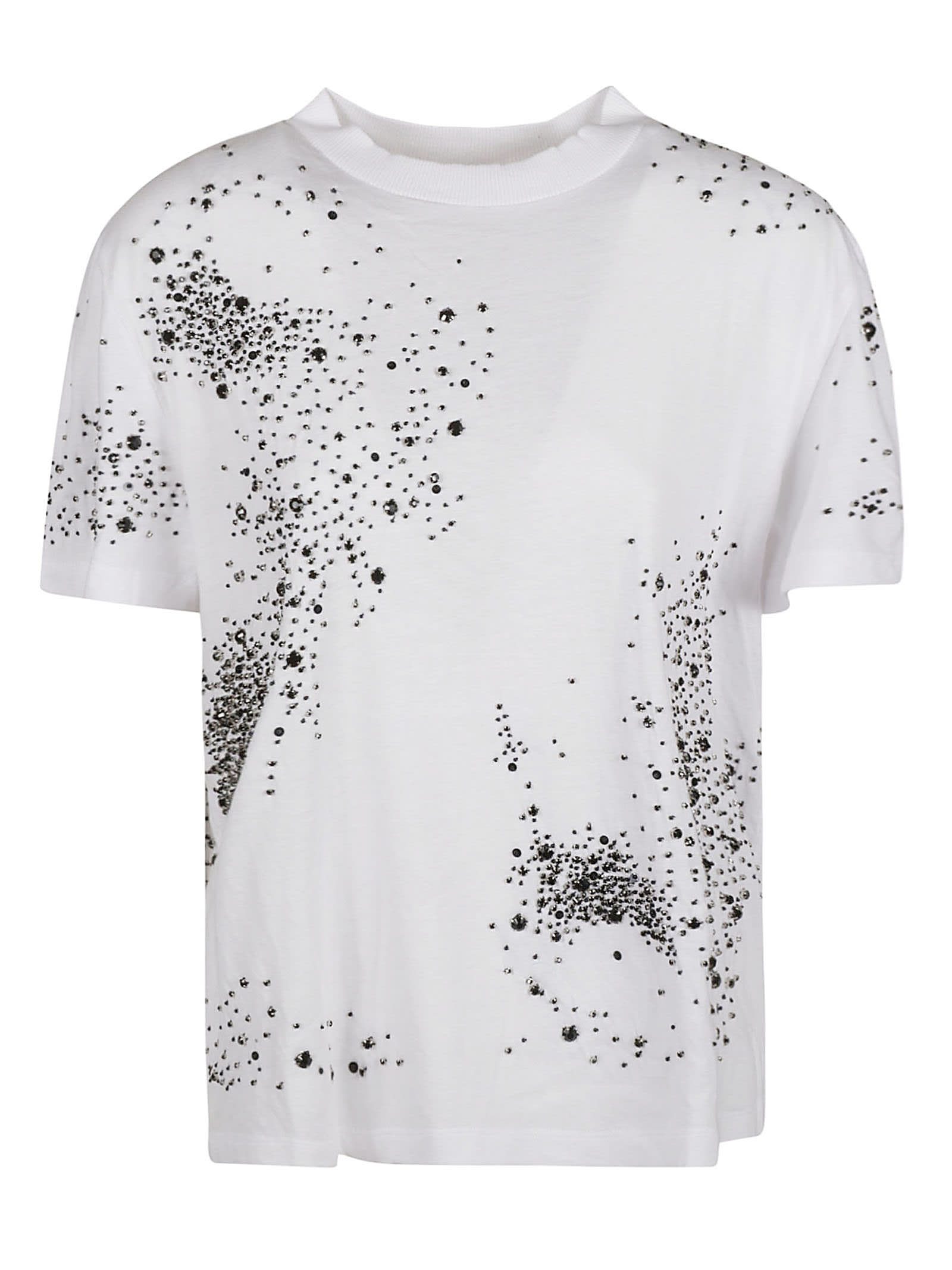 Des Phemmes Crystal Embellished Regular T-shirt