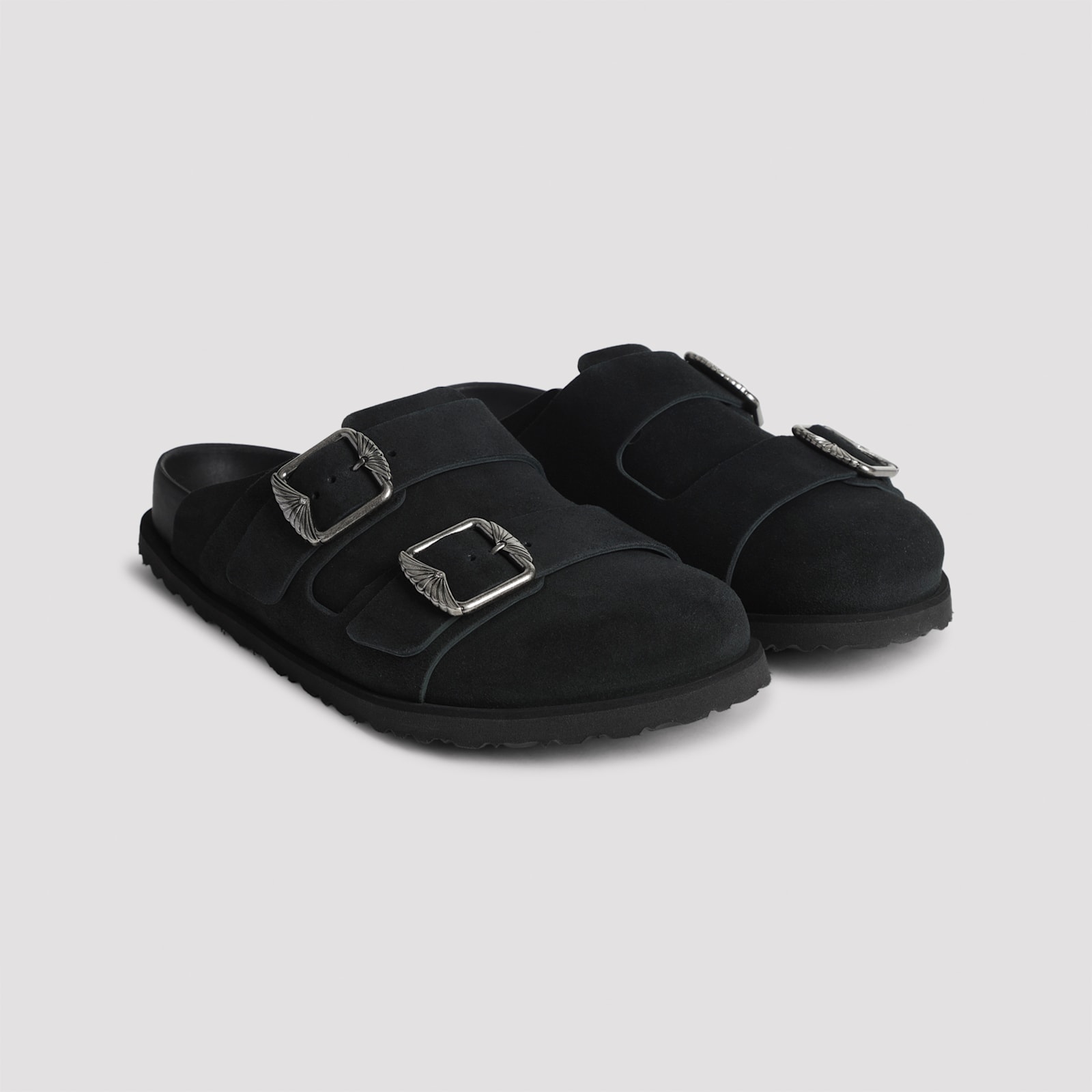 Birkenstock Round-toe Mules In Black