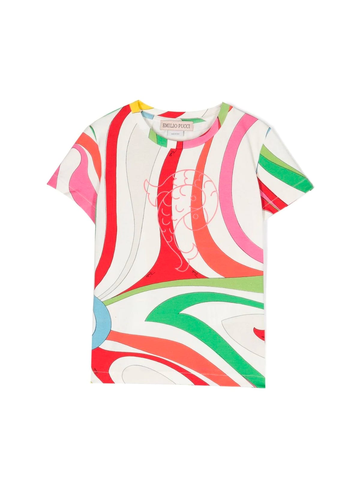 Emilio Pucci Kids' T-shirt In Colorful
