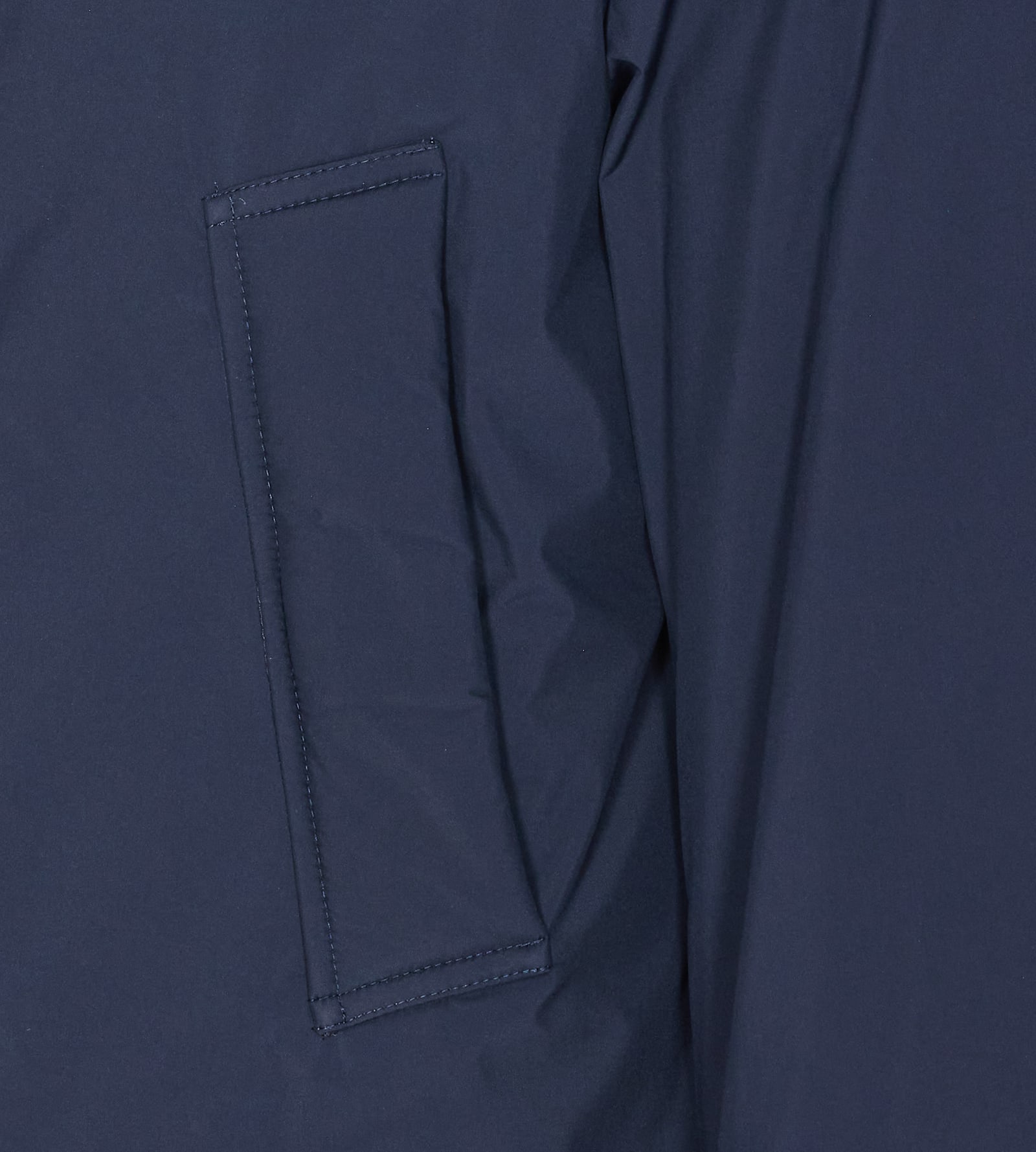 Woolrich Waterproof Nylon Parka With Duck Down Padding In Blue