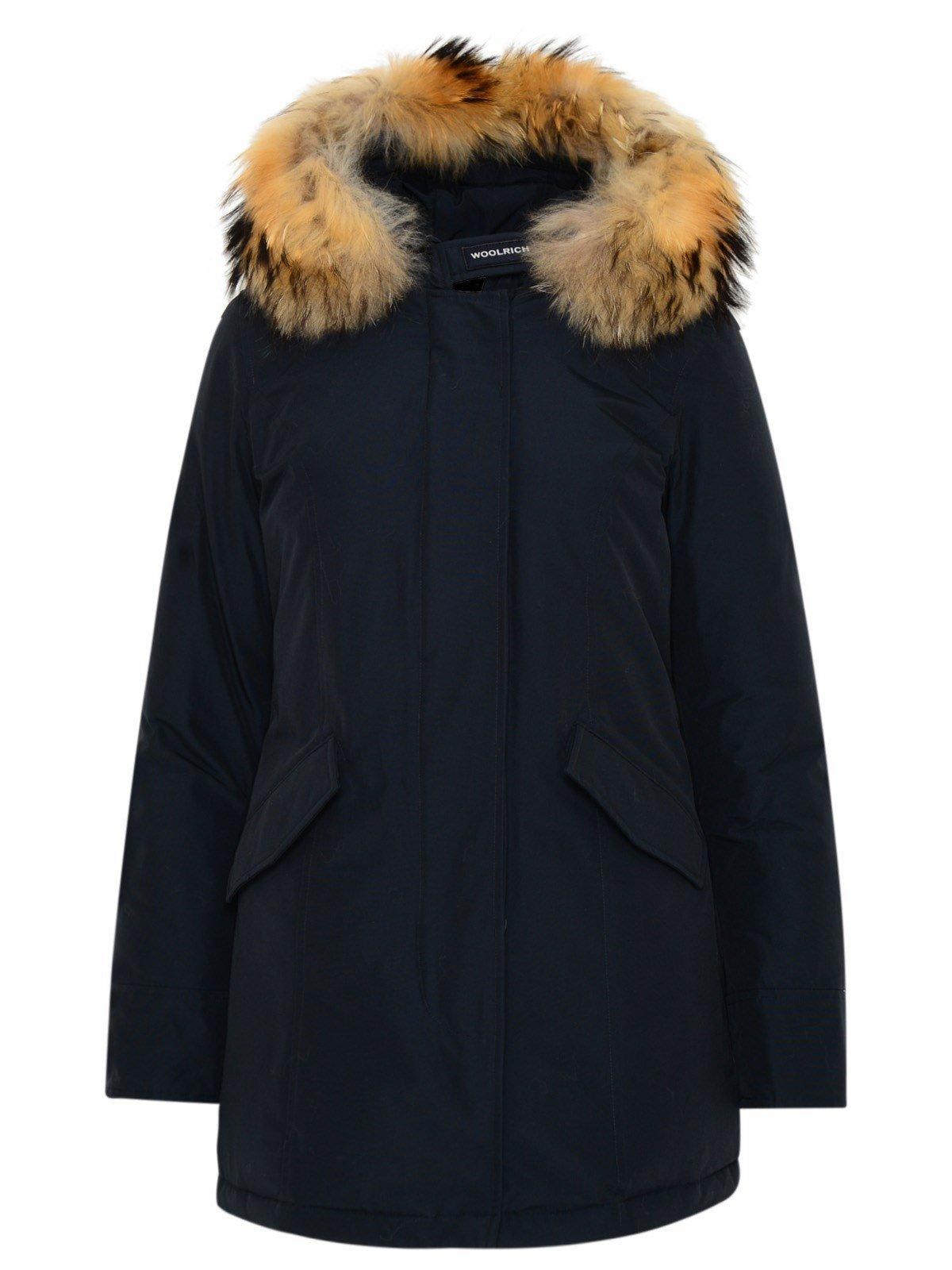 Woolrich Fur-trimmed Hooded Padded Coat