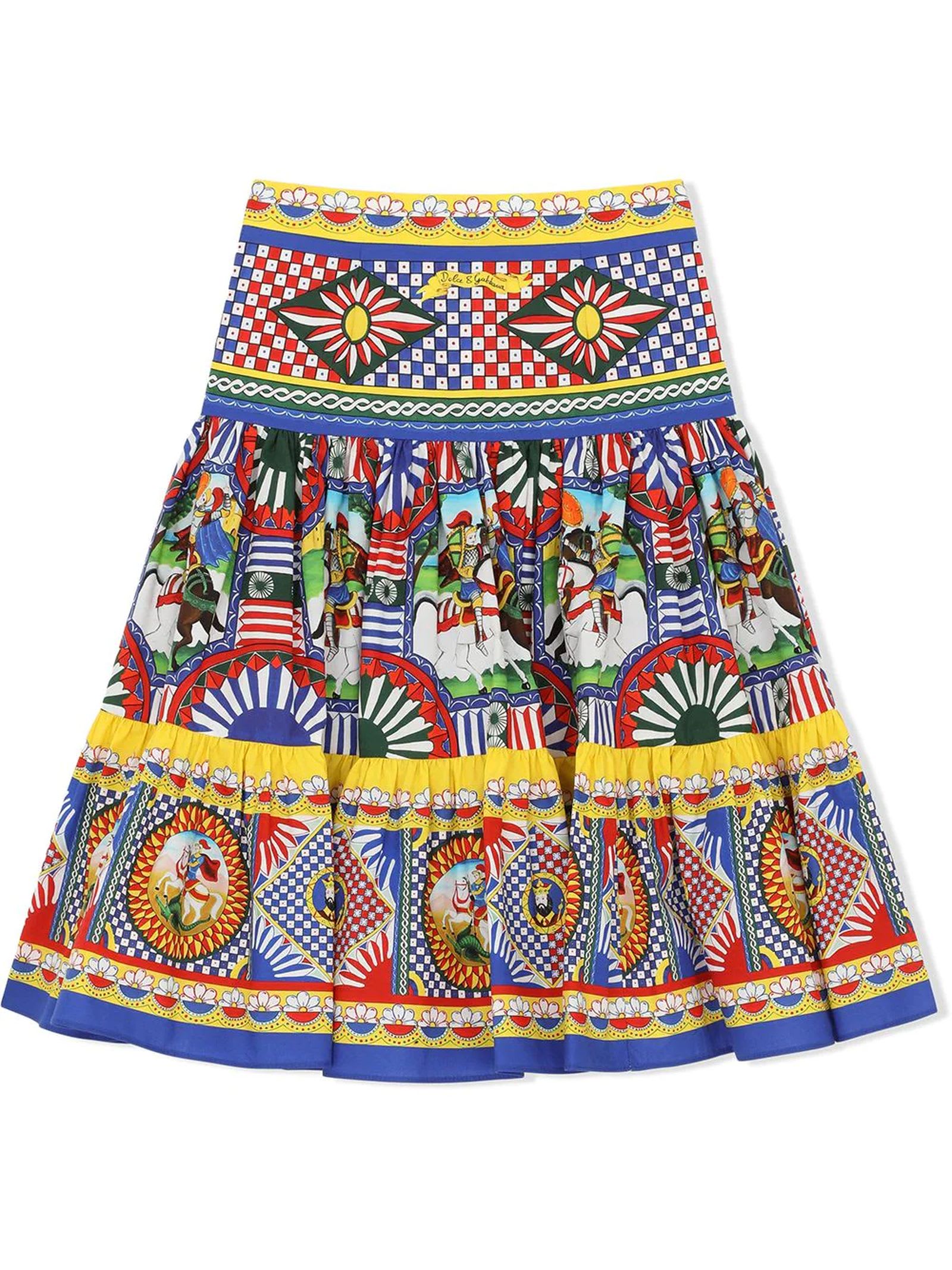 Dolce & Gabbana Multicolour Cotton Skirt