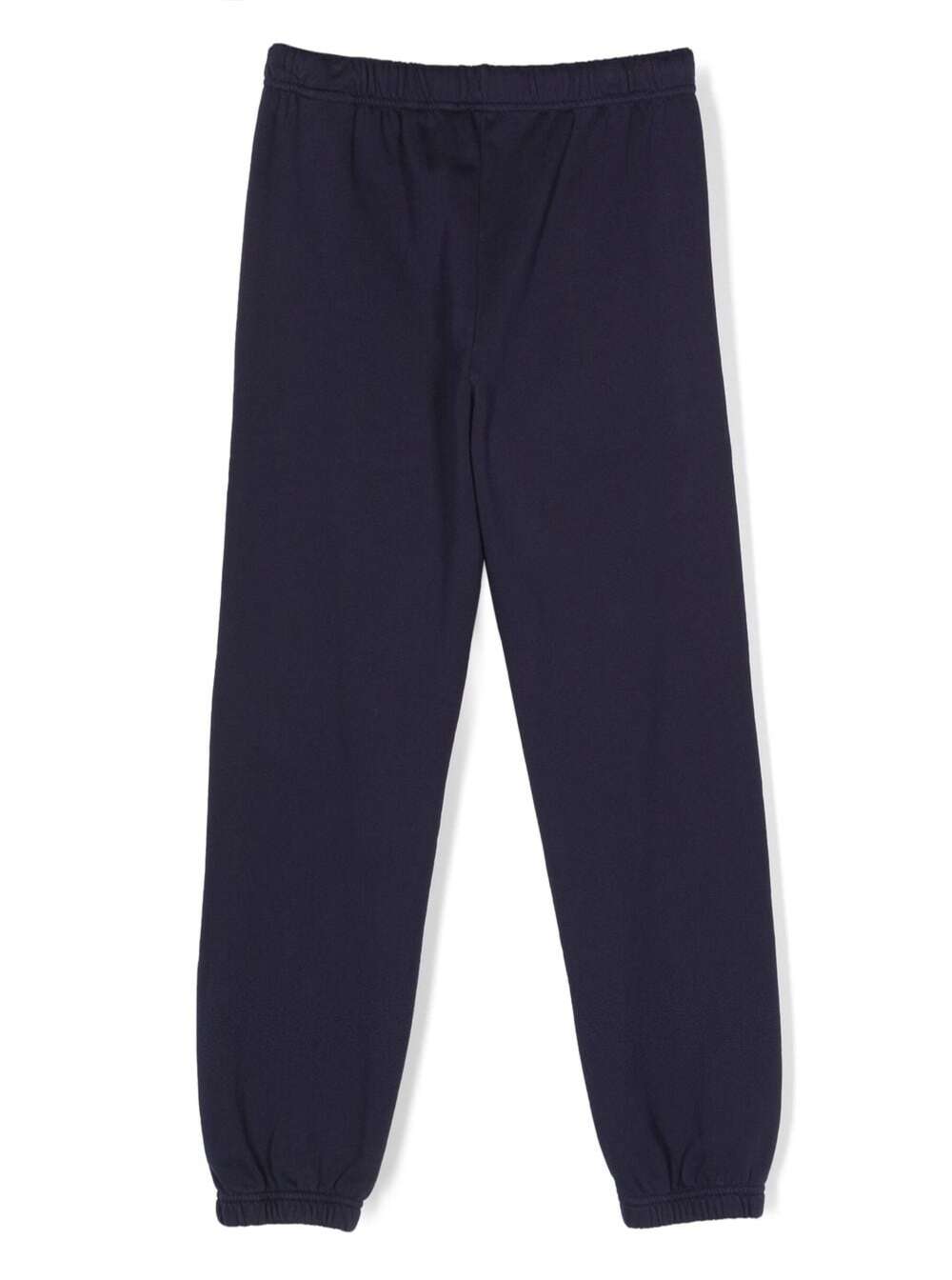 Shop Palm Angels Track Pants With Printed Logo In Blue Cotton Boy