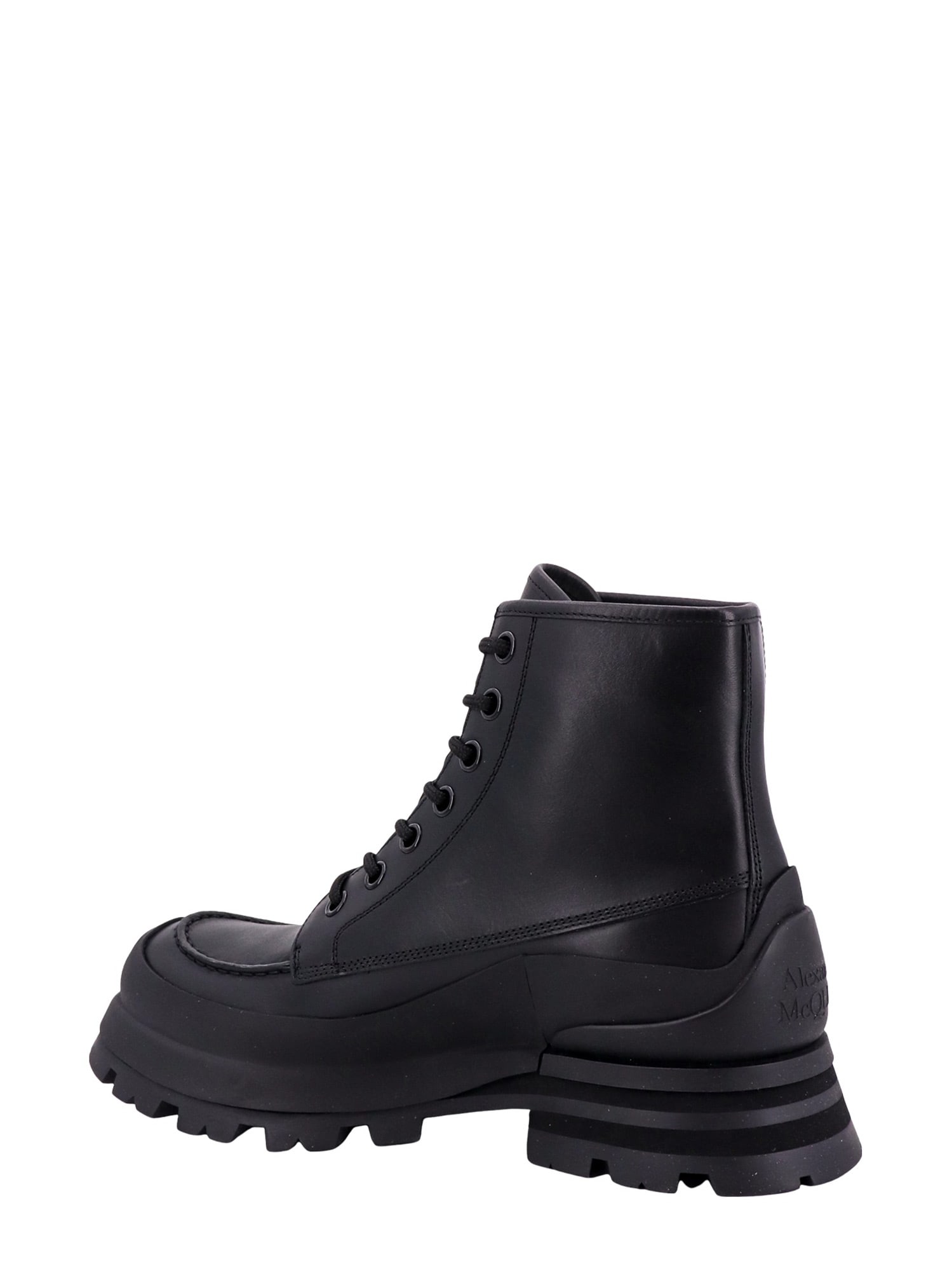 Shop Alexander Mcqueen Wander Boots In Black