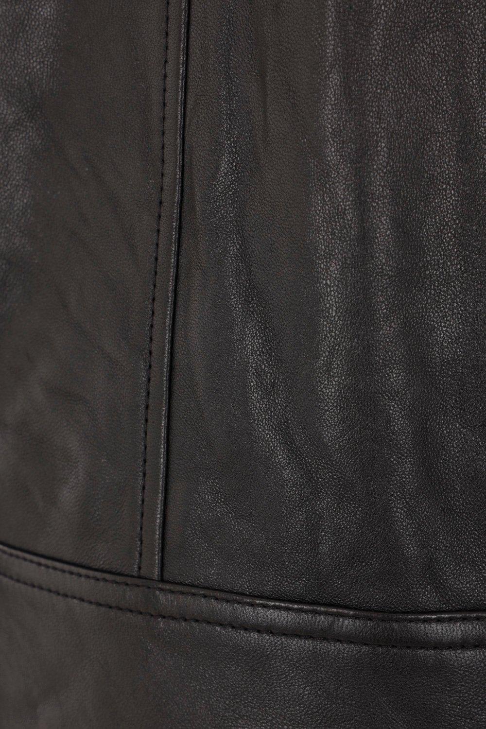 Alexander Mcqueen Leather Jacket With Belted Waist And Epaulettes In Black