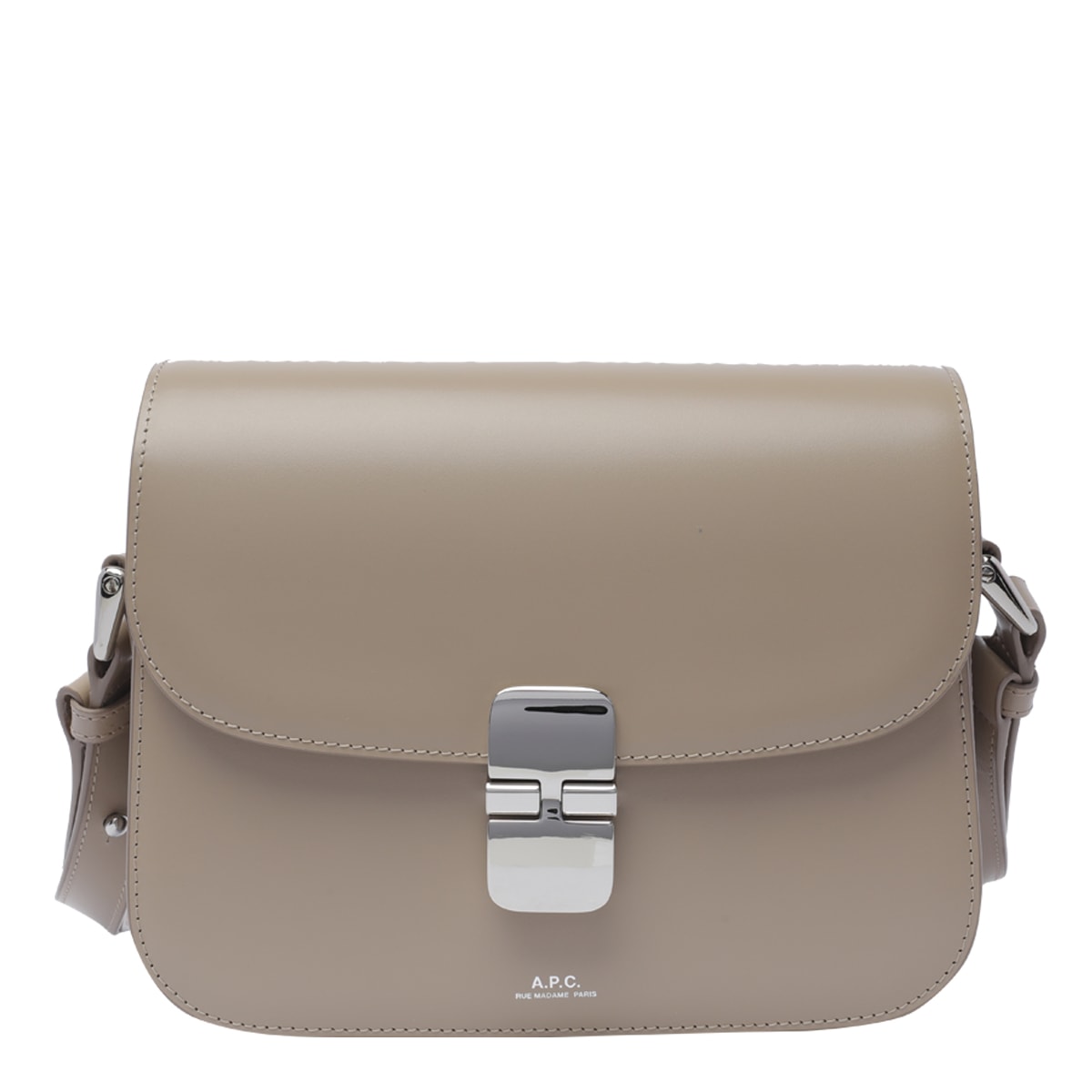 Shop Apc Grace Crossbody Bag In Beige